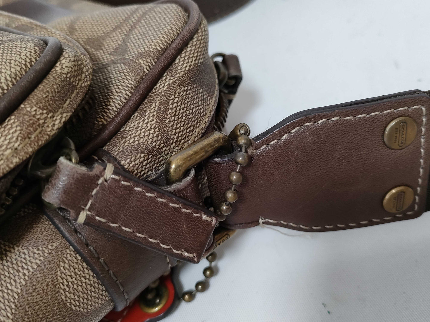 COACH Signature Coach Heritage Shoulder Bag Signature Camera Bag PVC Leather Shoulder Bag