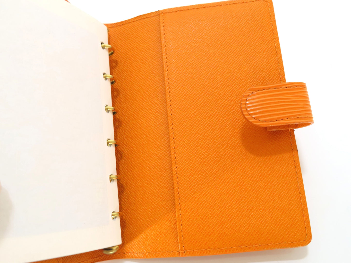 LOUIS VUITTON Epi Louis Vuitton Agenda PM Mandarin R2005 Notebook Cover