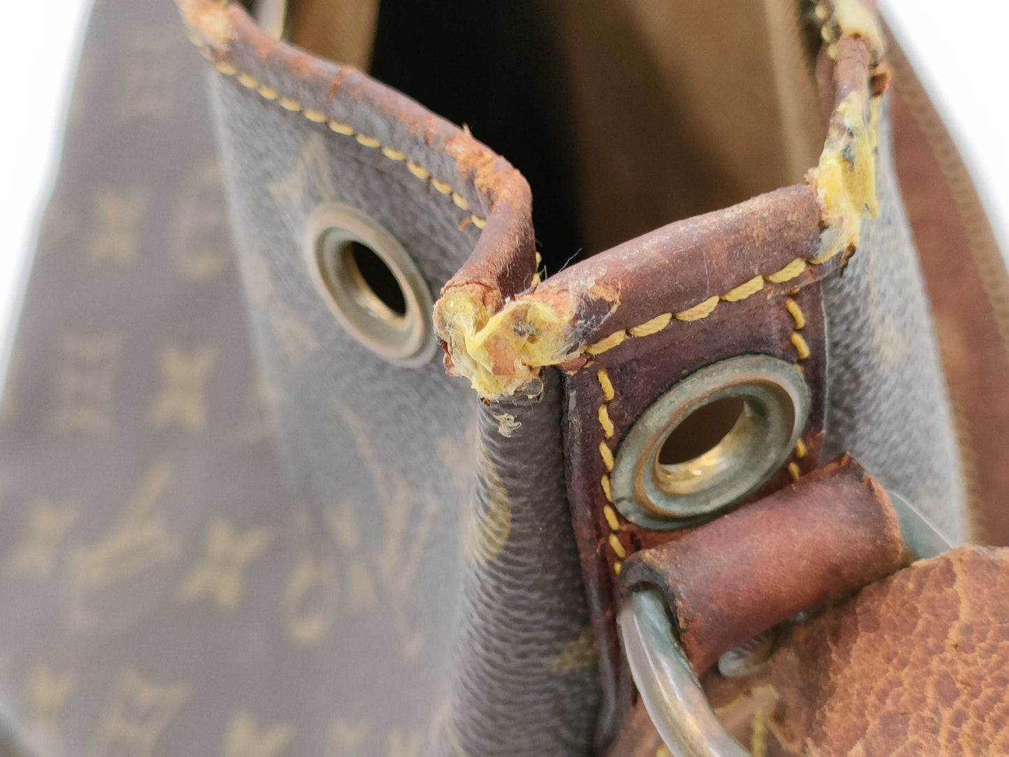 LOUIS VUITTON Monogram Petit Noe Brown Shoulder Bag