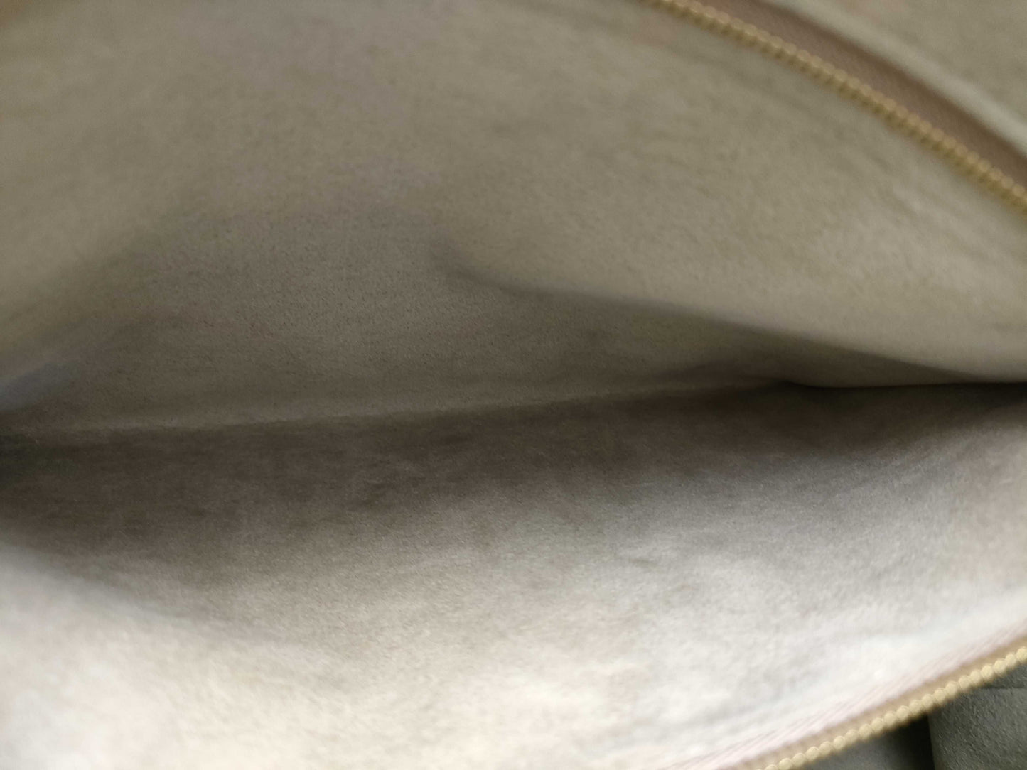 LOUIS VUITTON RFID Verified, Serial Number Unverifiable, Monogram Empreinte Grand Palais MM M45833 Beige Handbag, RFID Enabled