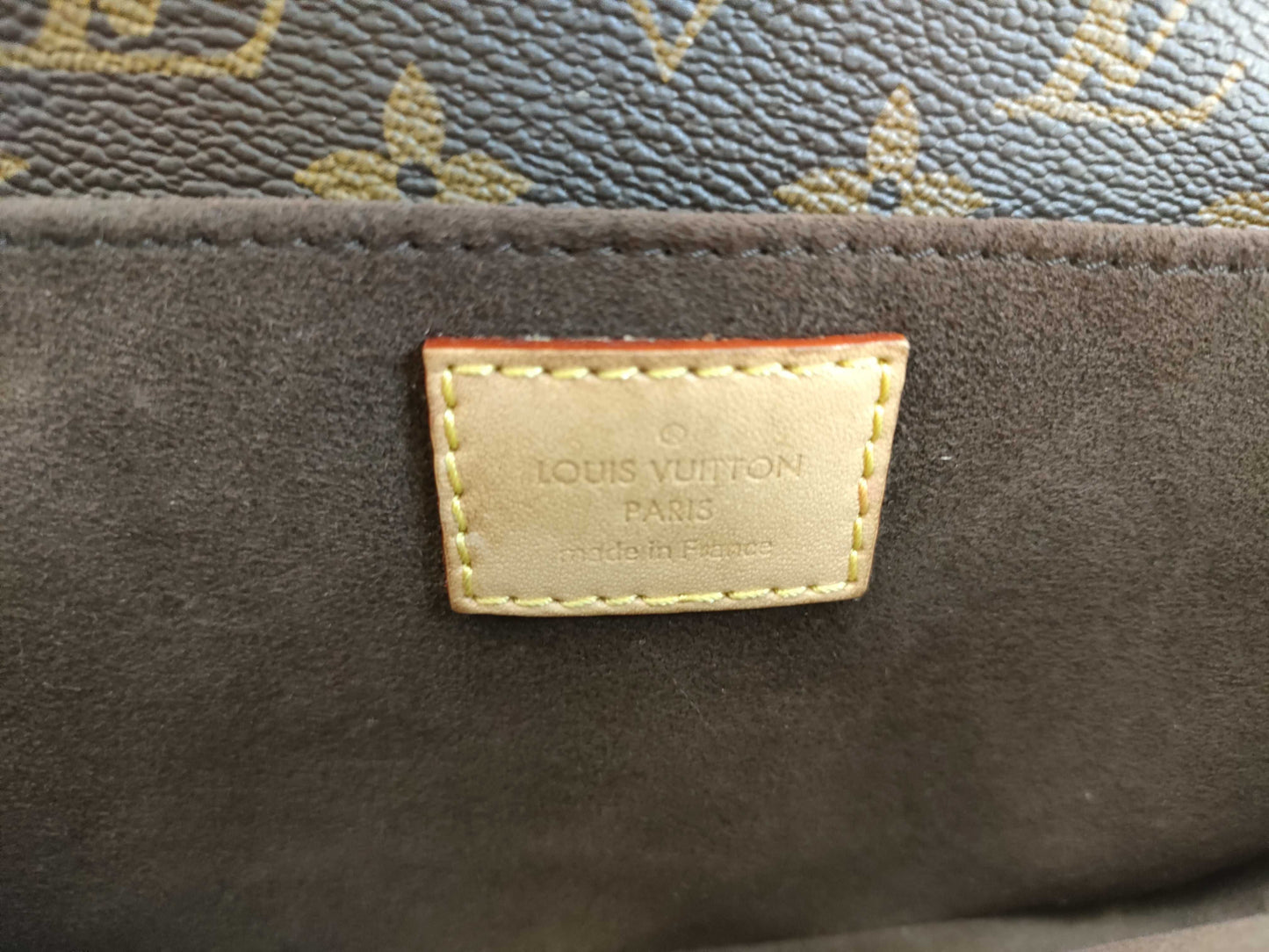 LOUIS VUITTON RFID Verified, Serial Number Unverifiable, Monogram Louis Vuitton Monogram Pochette Metis EW M46279 Brown RFID Enabled Shoulder Bag