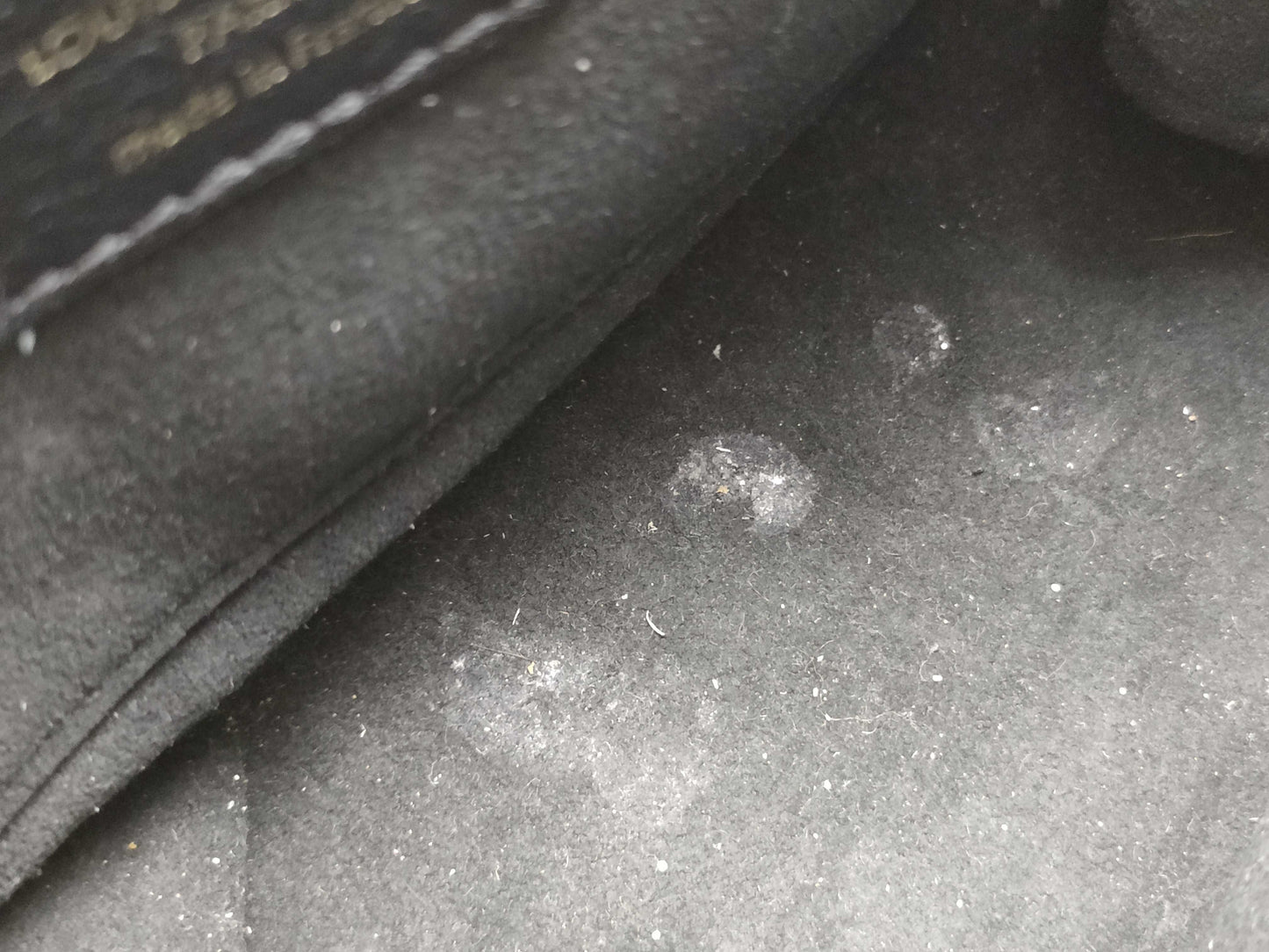 LOUIS VUITTON RFID Verified, Serial Number Unverifiable, Monogram Louis Vuitton Rocky BB M44141 Black x Brown RFID Enabled Handbag