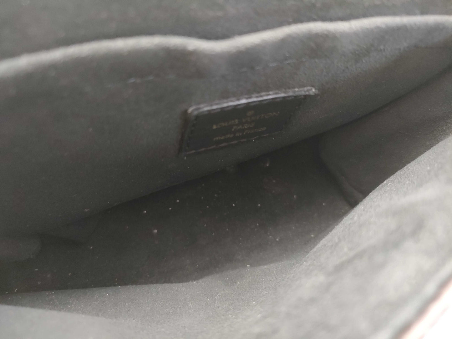 LOUIS VUITTON RFID Verified, Serial Number Unverifiable, Monogram Louis Vuitton Rocky BB M44141 Black x Brown RFID Enabled Handbag