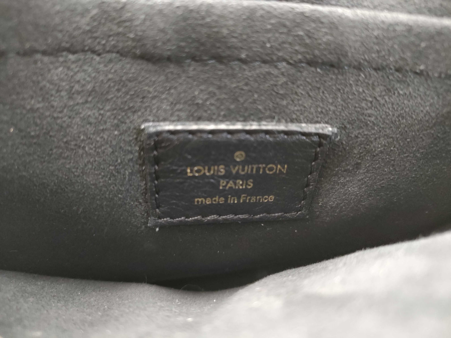 LOUIS VUITTON RFID Verified, Serial Number Unverifiable, Monogram Louis Vuitton Rocky BB M44141 Black x Brown RFID Enabled Handbag