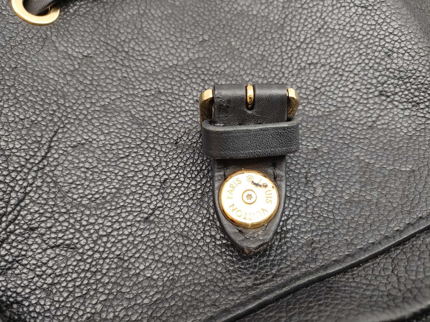 LOUIS VUITTON RFID Unverifiable CT2280 Monogram Empreinte Montsouris PM M45205 CT2280 Black Backpack
