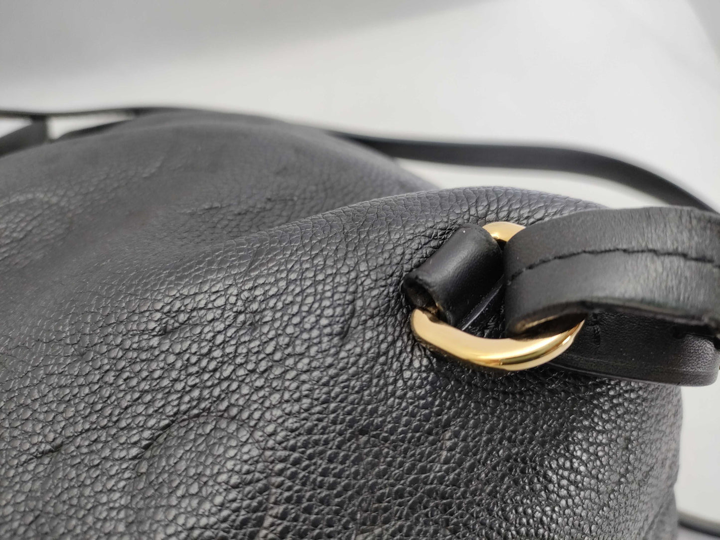 LOUIS VUITTON RFID Unverifiable CT2280 Monogram Empreinte Montsouris PM M45205 CT2280 Black Backpack
