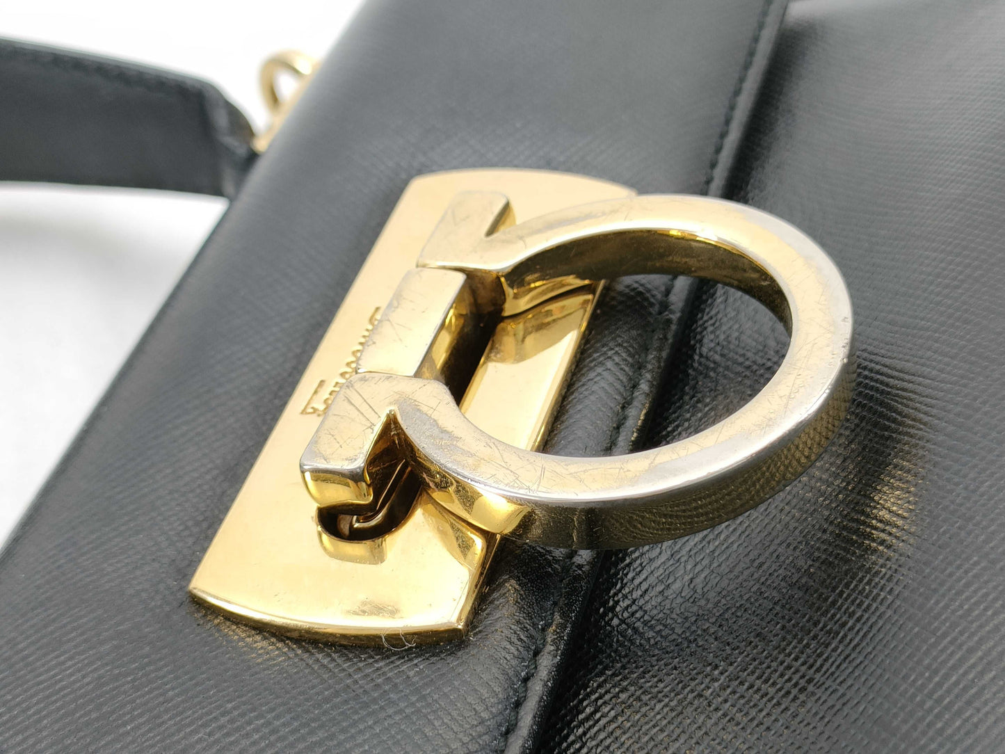 Salvatore Ferragamo Gancini 2-Way Handbag Gancini Handbag