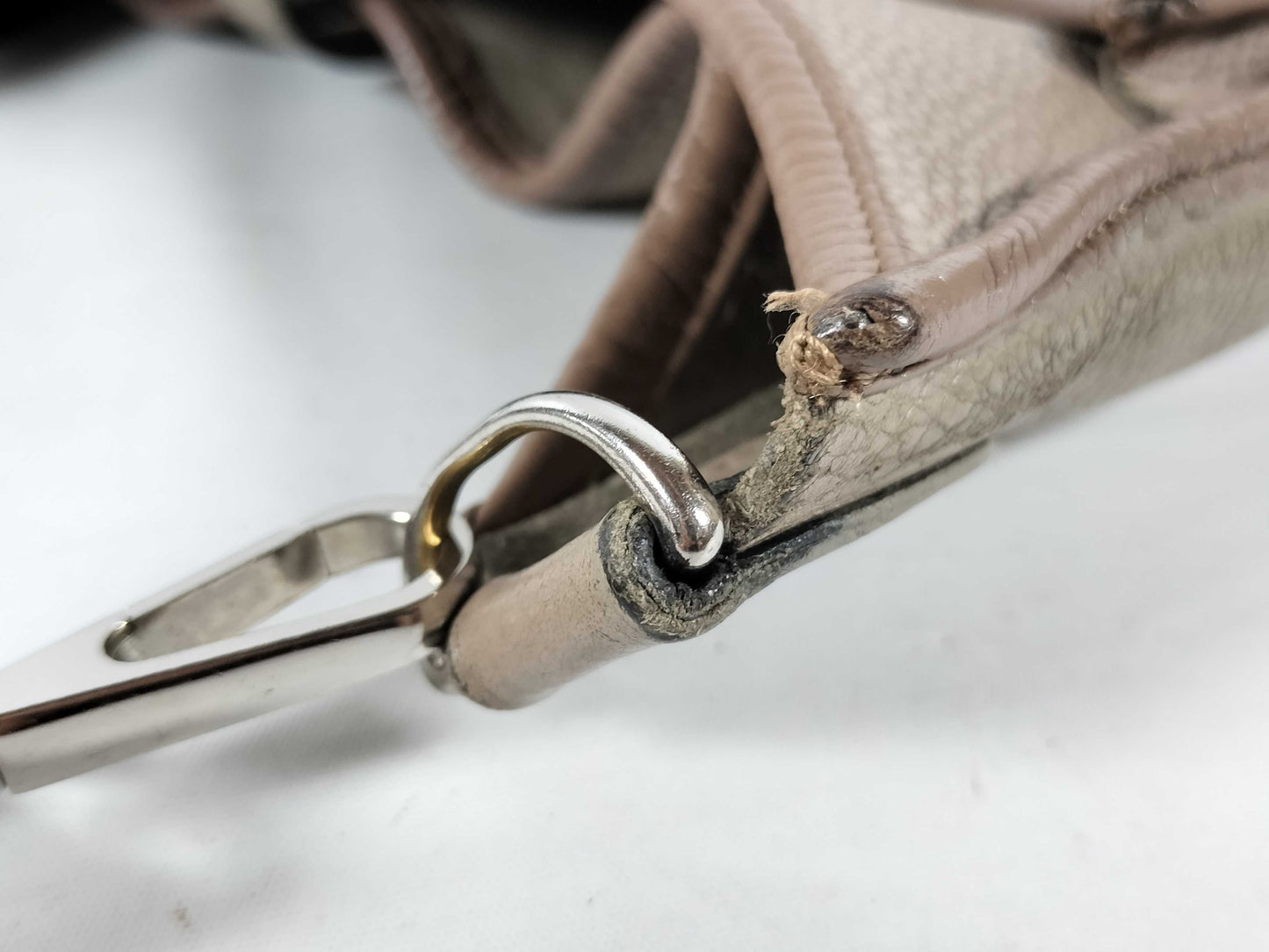 HERMES Evelyne 3 33 GM Taurillon Clemence Etoupe Shoulder Bag with Silver Hardware, 2010