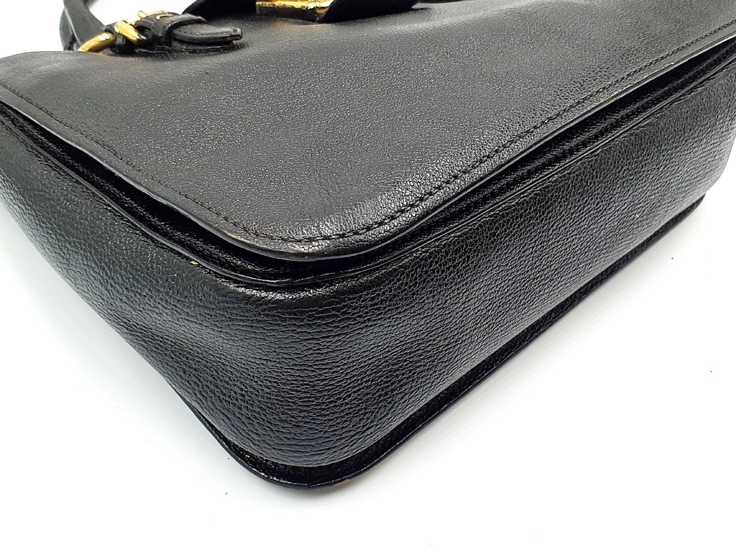 Miu Miu 2-way Madras Leather Handbag with Strap, Gold Hardware