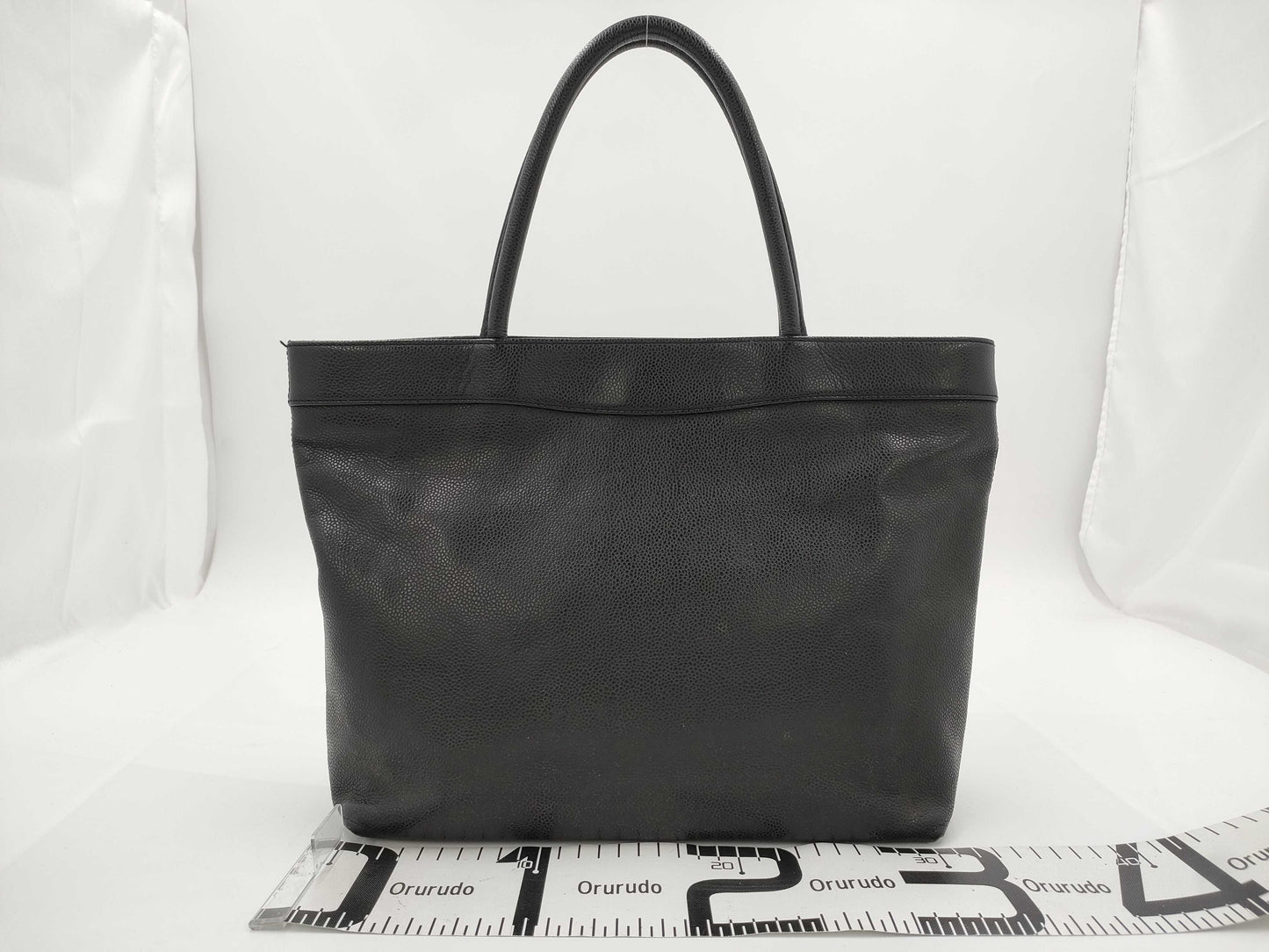 CHANEL Caviar Skin Coco Mark Tote Bag