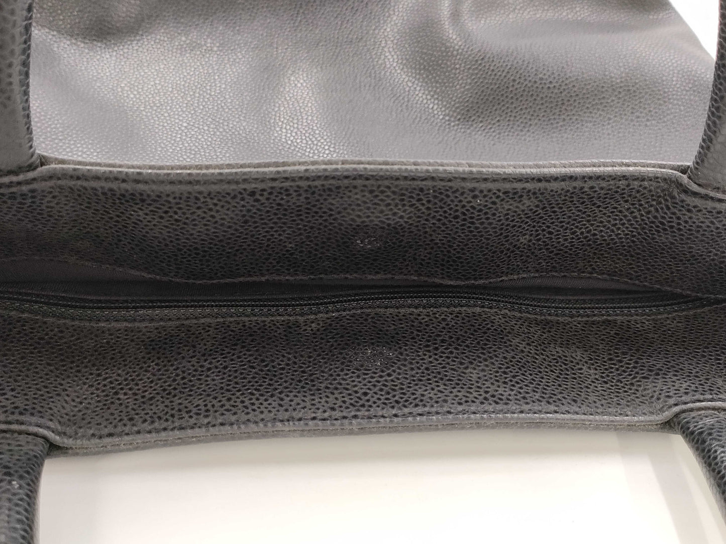 CHANEL Caviar Skin Coco Mark Tote Bag