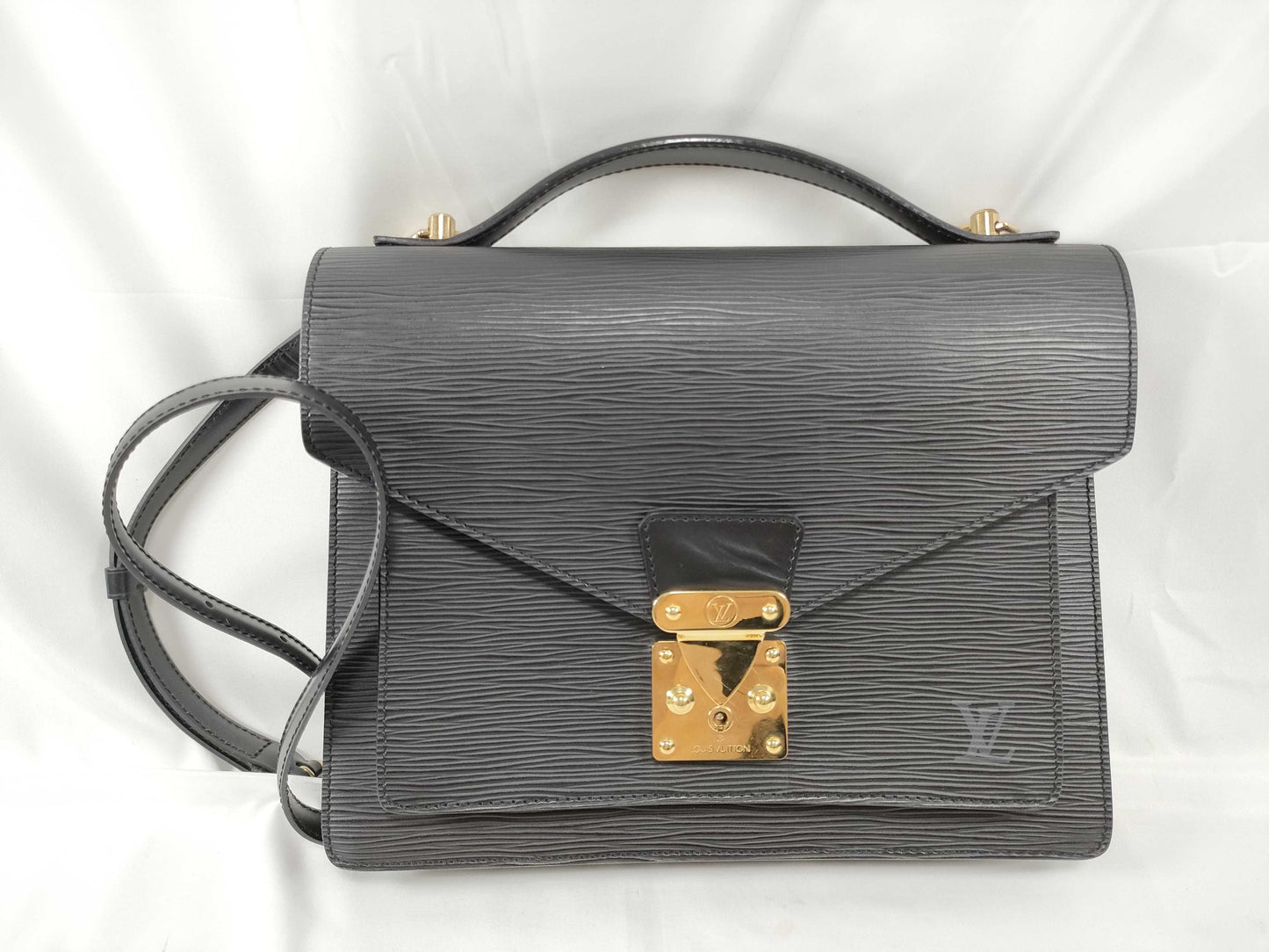 LOUIS VUITTON SR 1918 RFID Unverifiable Epi Leather LOUIS VUITTON Monceau M52122 Handbag