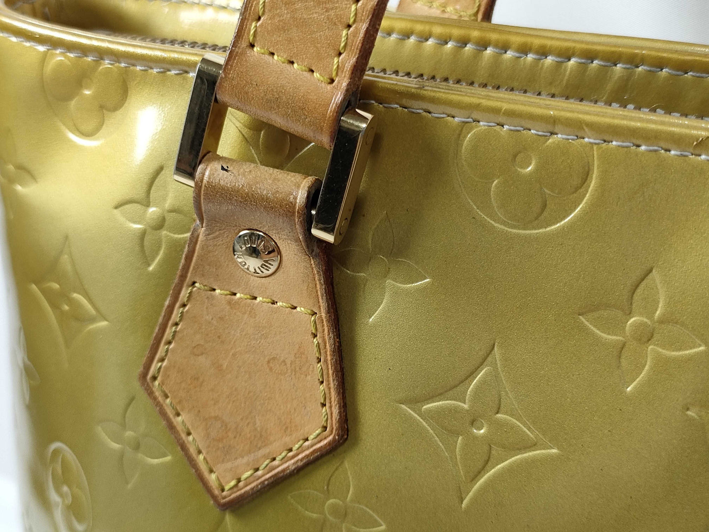 LOUIS VUITTON TH 0939 RFID Unverified Vernis Louis Vuitton Houston M91055 Tote Bag