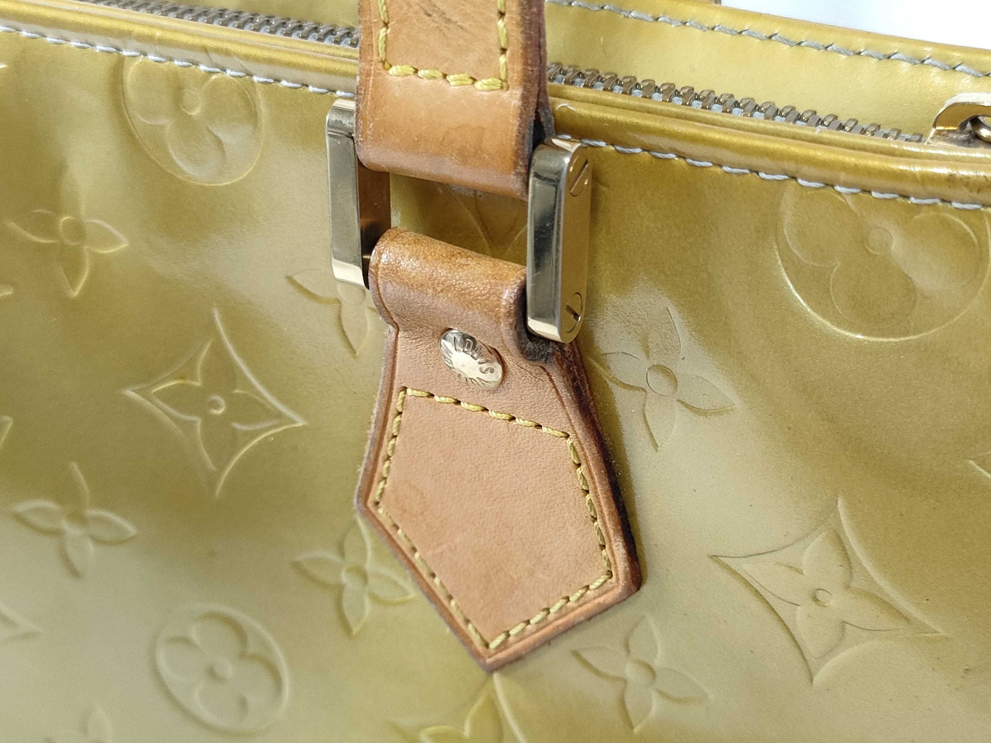 LOUIS VUITTON TH 0939 RFID Unverified Vernis Louis Vuitton Houston M91055 Tote Bag