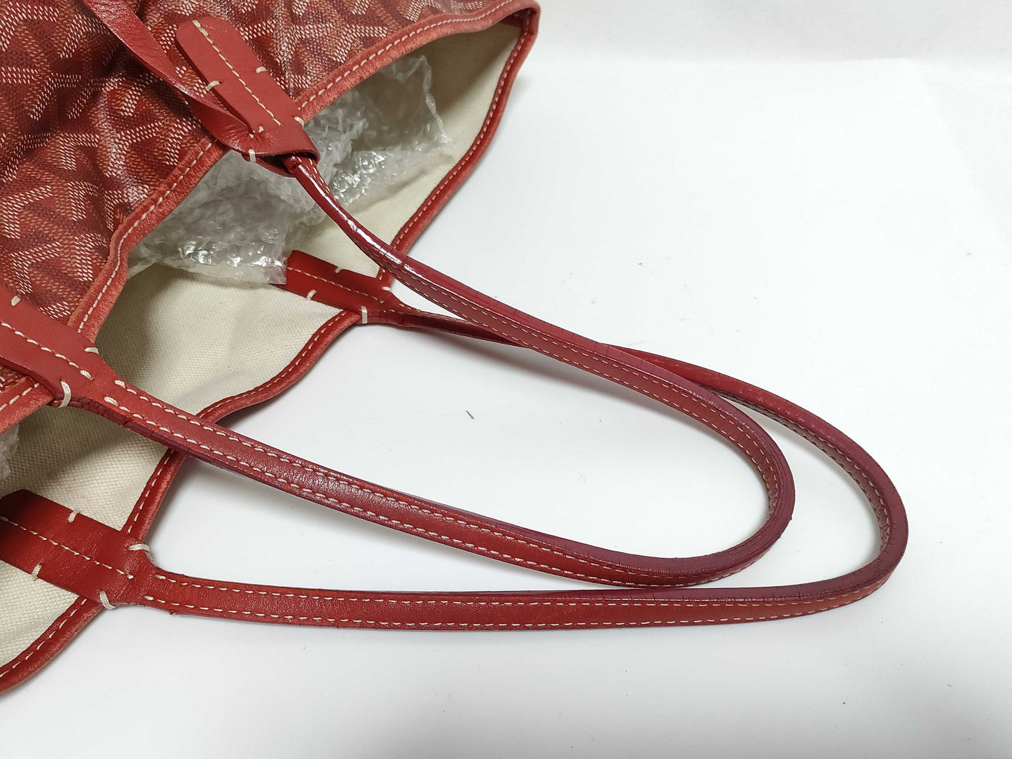 GOYARD Saint Louis PM Tote Bag PVC Red