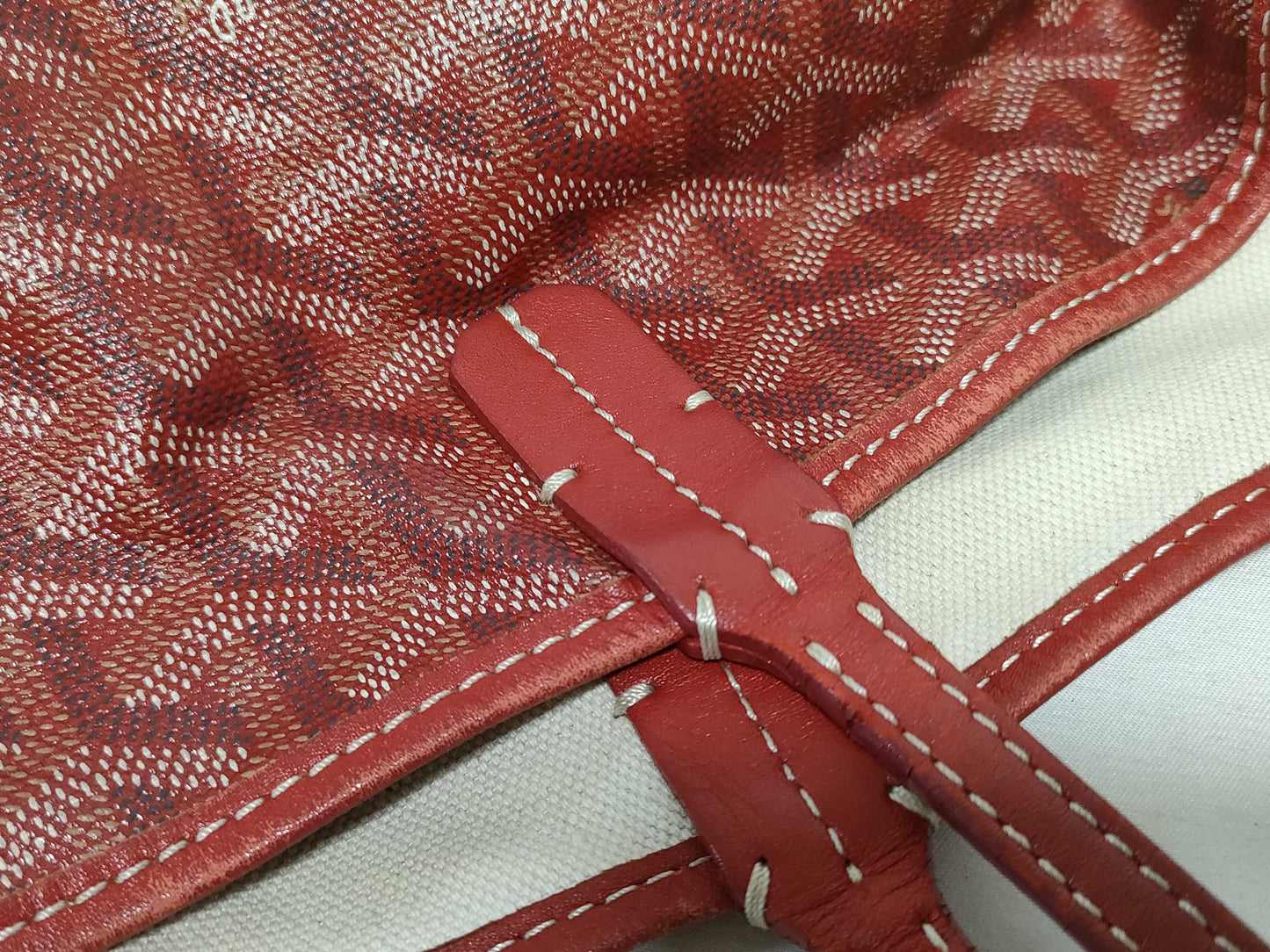 GOYARD Saint Louis PM Tote Bag PVC Red