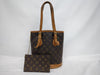 LOUIS VUITTON M42238 Monogram Bucket PM Tote Bag