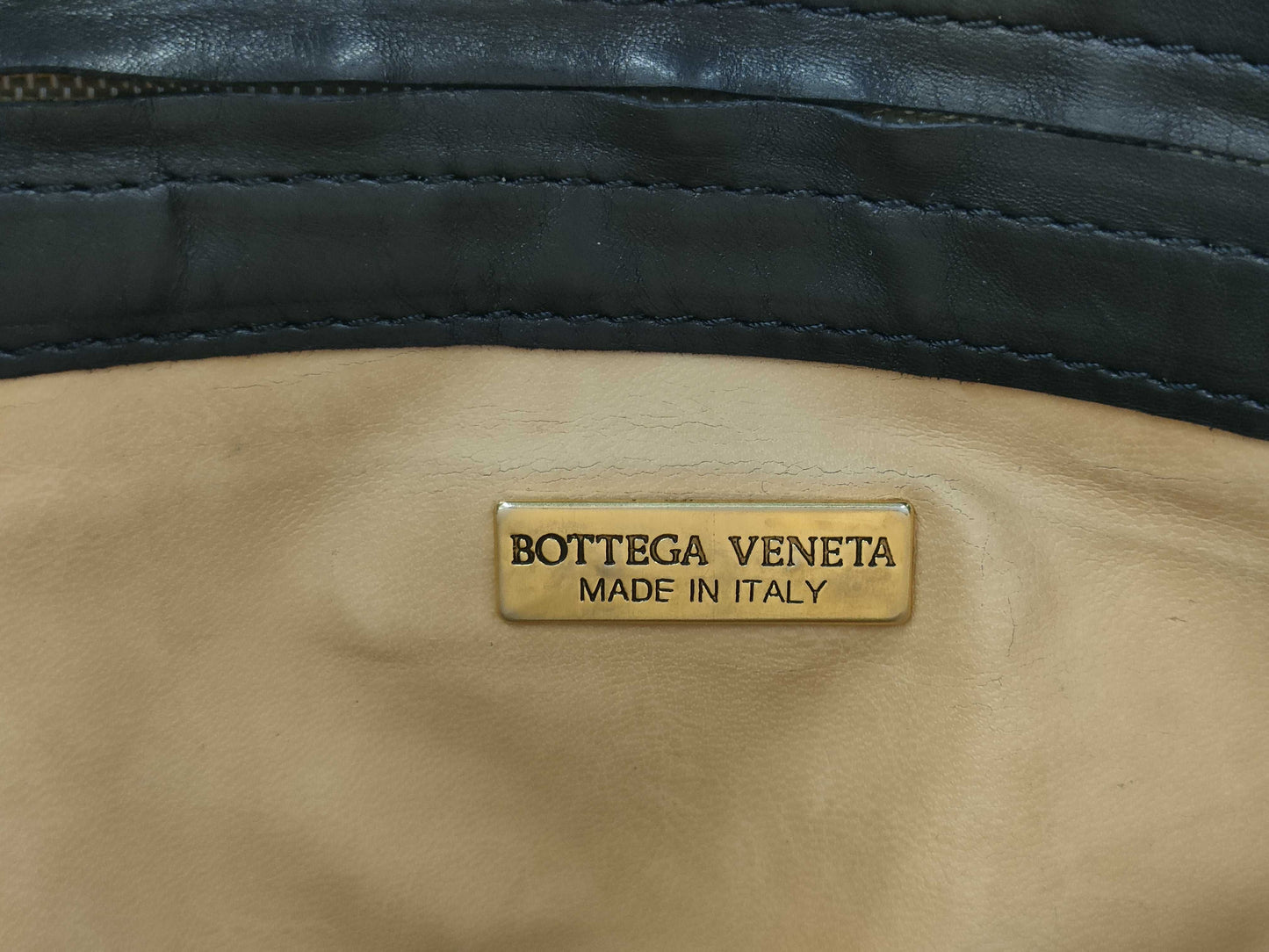 BOTTEGA VENETA Bottega Veneta Handbag Leather Intrecciato Black