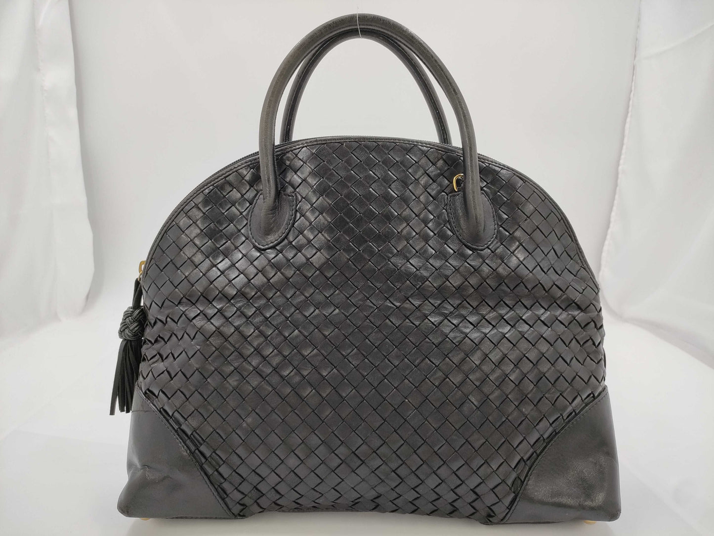BOTTEGA VENETA Bottega Veneta Handbag Leather Intrecciato Black