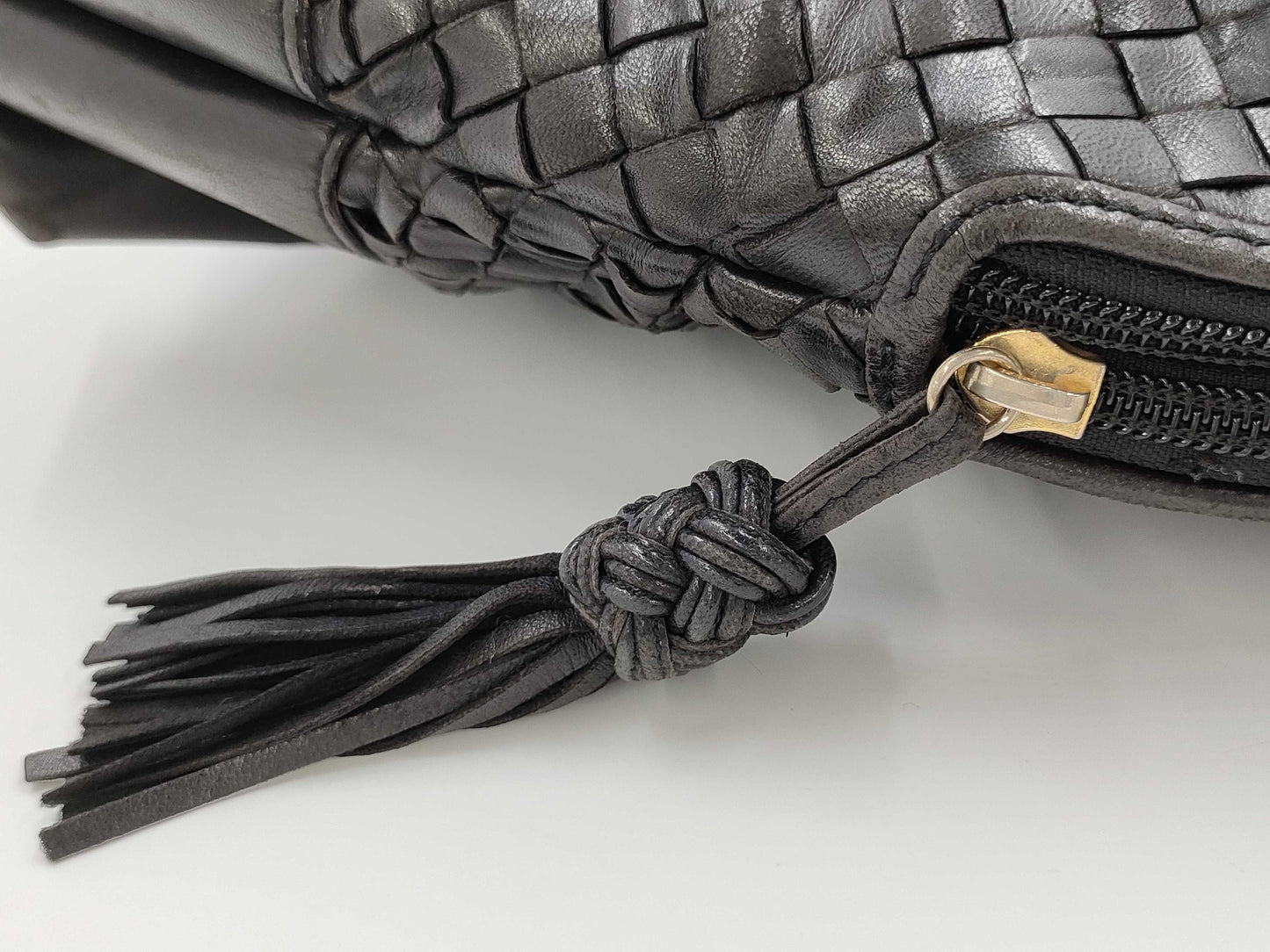 BOTTEGA VENETA Bottega Veneta Handbag Leather Intrecciato Black
