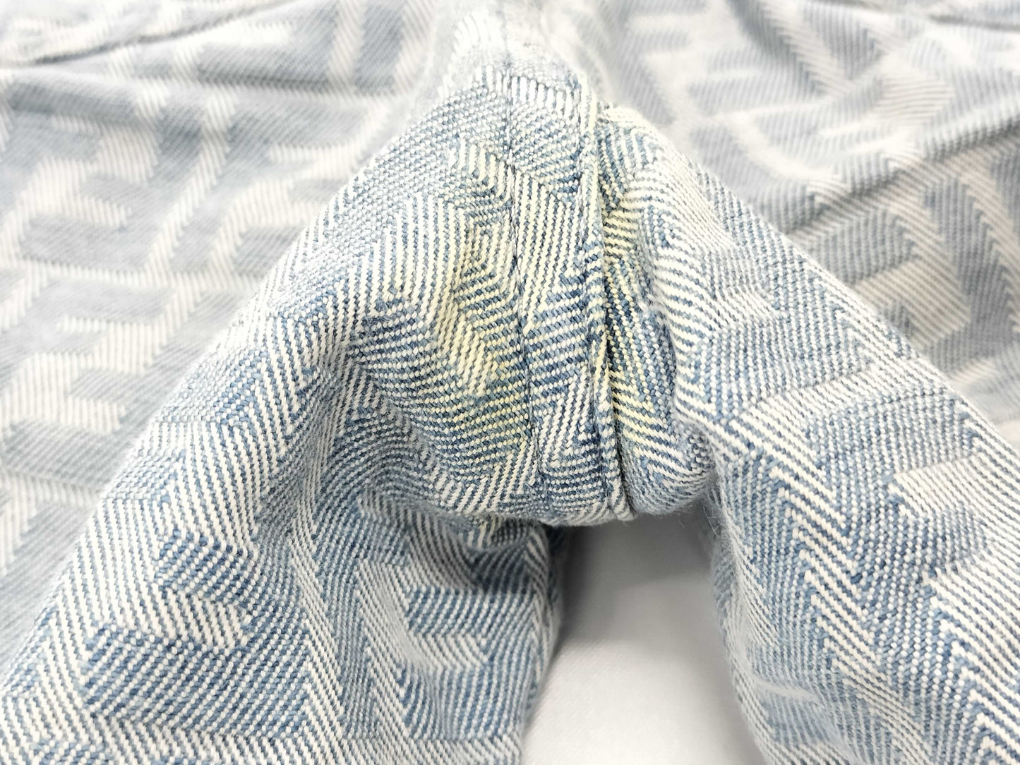 FENDI Zucca print denim pants, size 40