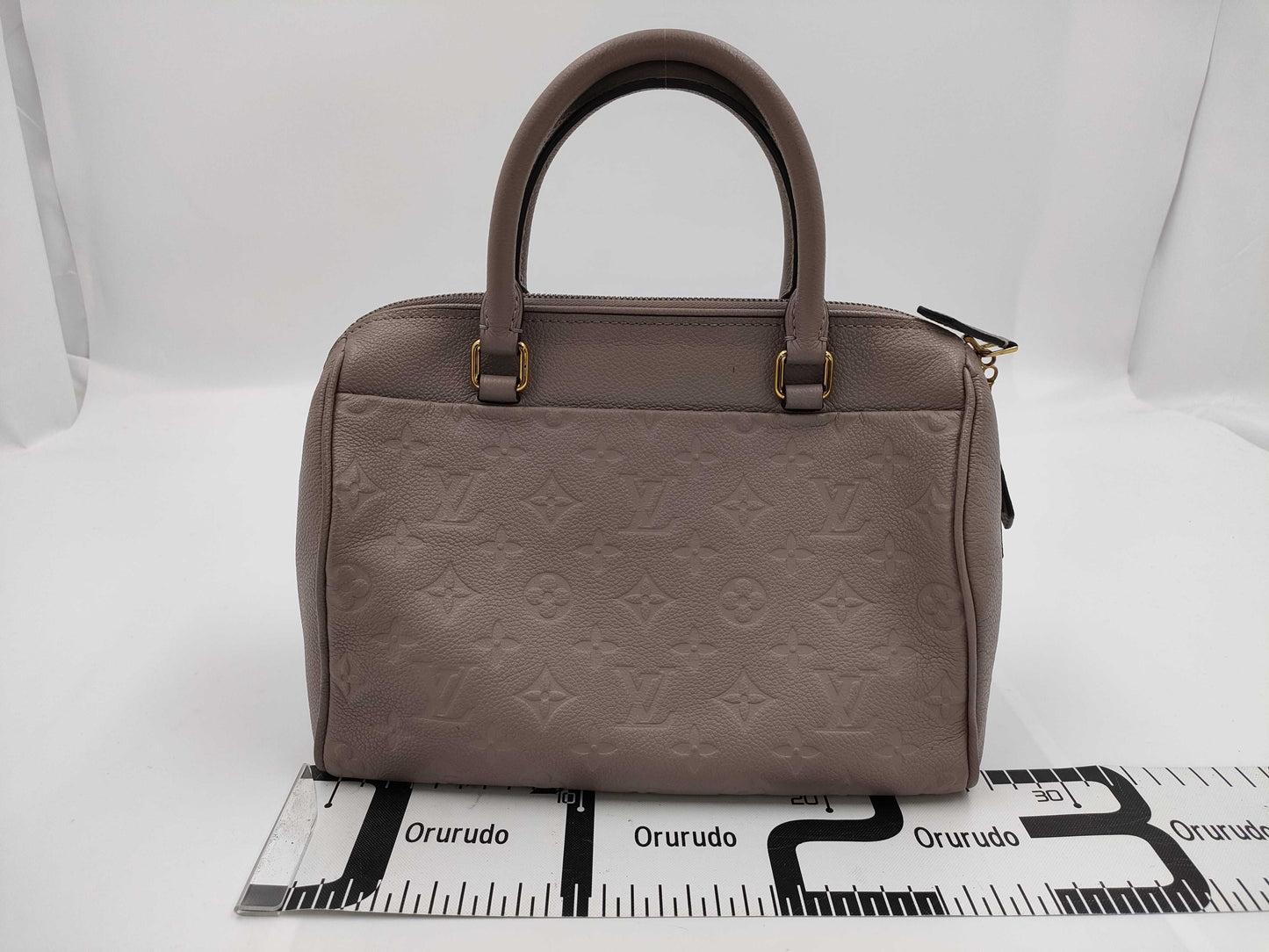 LOUIS VUITTON Speedy Bandouliere 25 Shoulder Bag Monogram Empreinte M44068 Gold Hardware Leather AR2186 Handbag