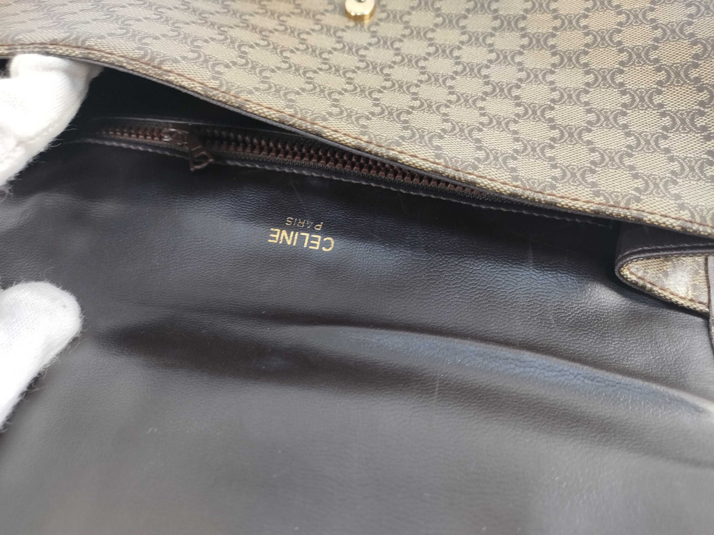 CELINE Macadam Triomphe Shoulder Bag