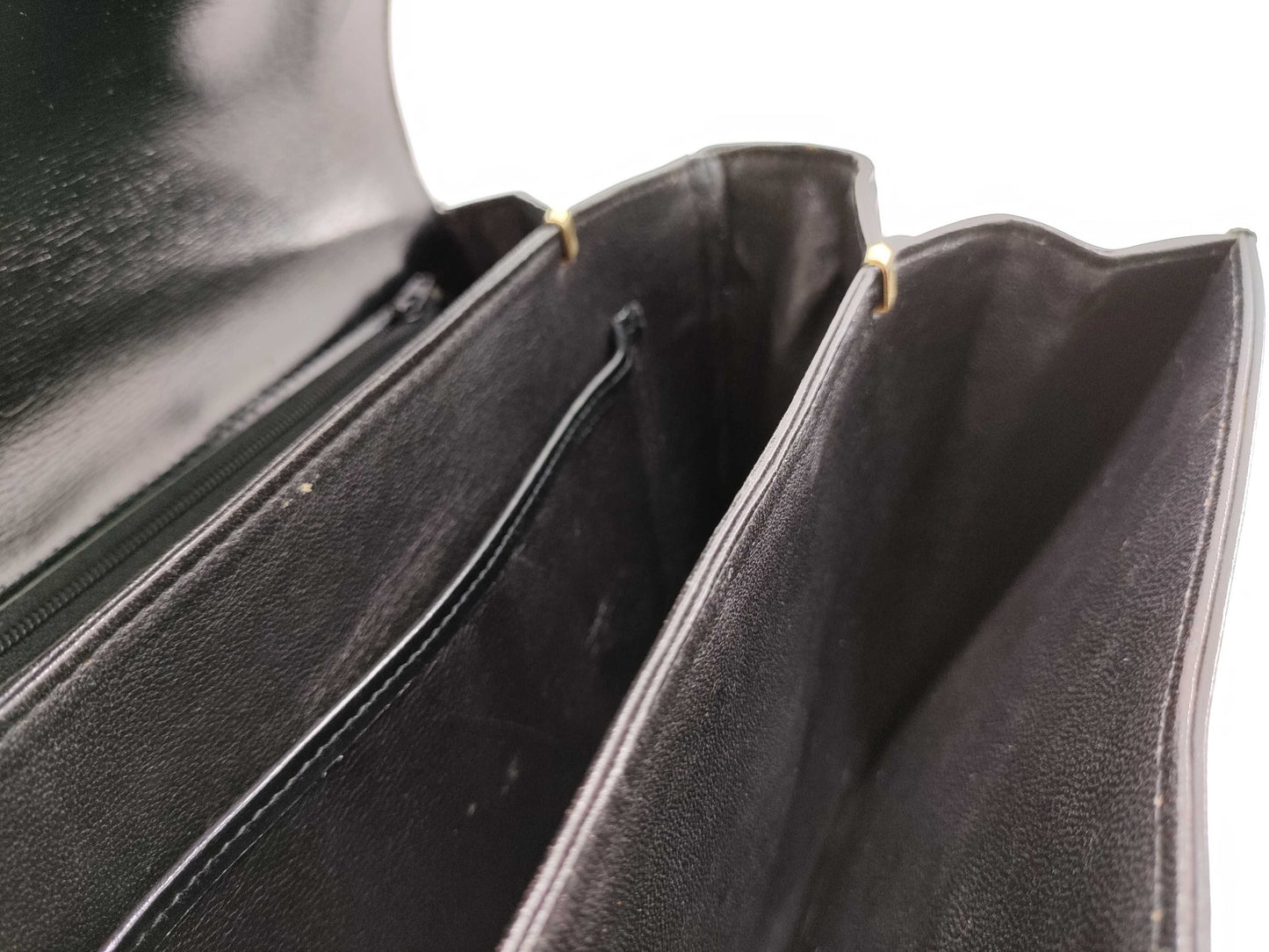 CELINE CELINE Leather Shoulder Bag with Carriage Hardware