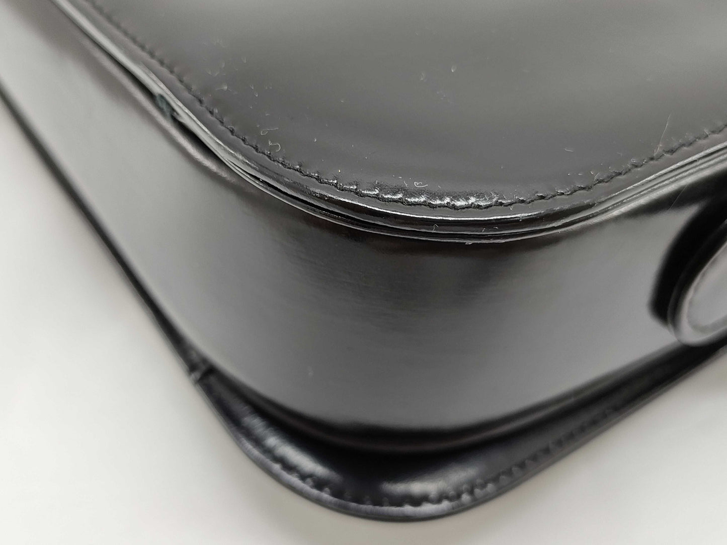CELINE CELINE Leather Shoulder Bag with Carriage Hardware