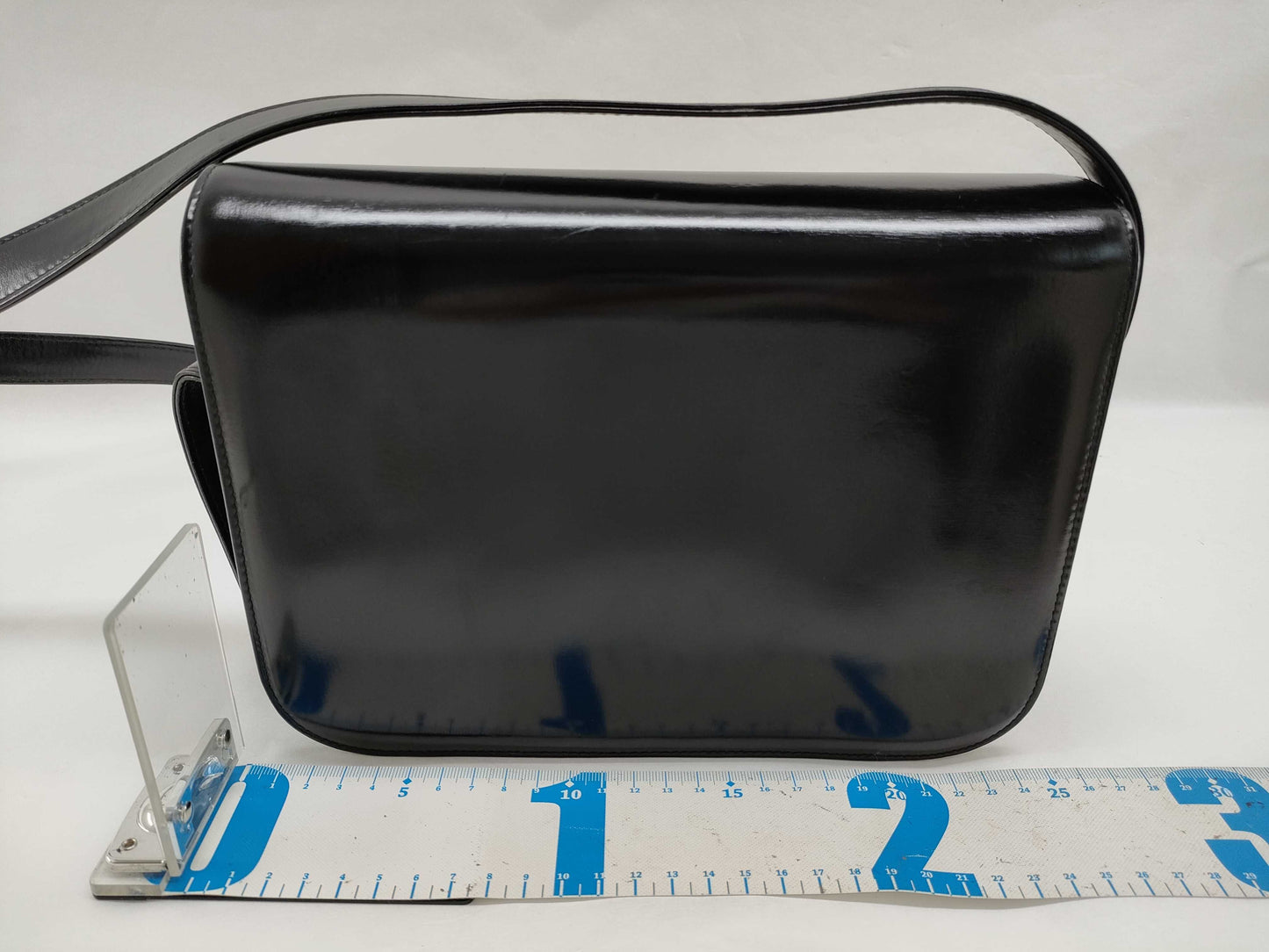 CELINE CELINE Leather Shoulder Bag with Carriage Hardware