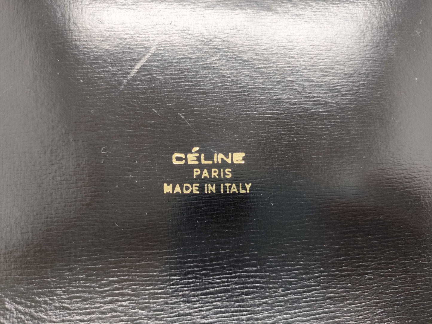 CELINE CELINE Leather Shoulder Bag with Carriage Hardware