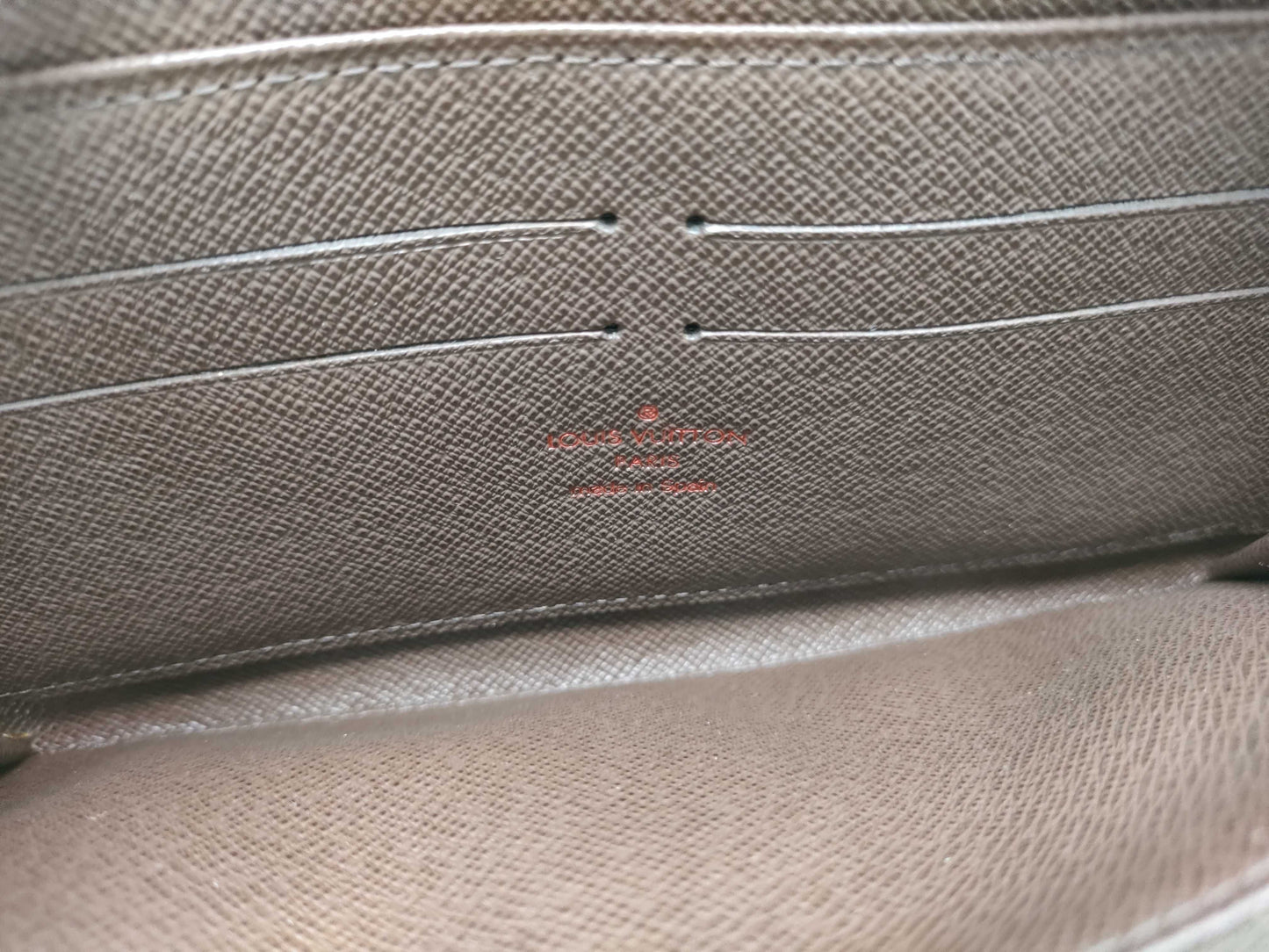 LOUIS VUITTON Damier Zippy Wallet N60015 CA3111 Wallet