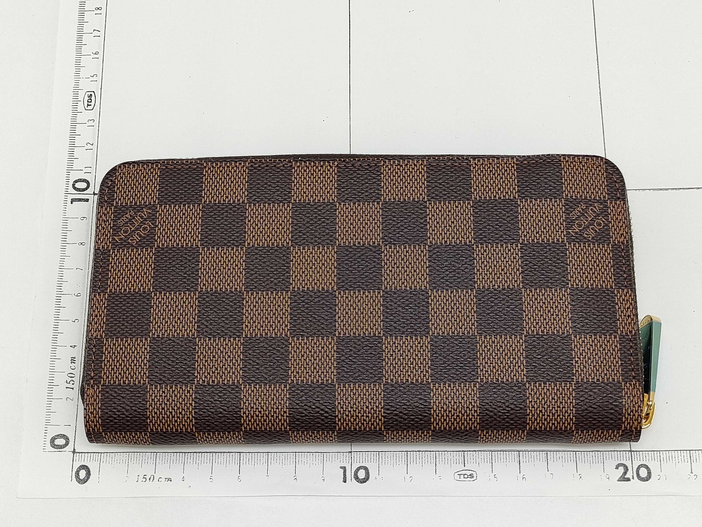 LOUIS VUITTON Damier Zippy Wallet N60015 CA3111 Wallet