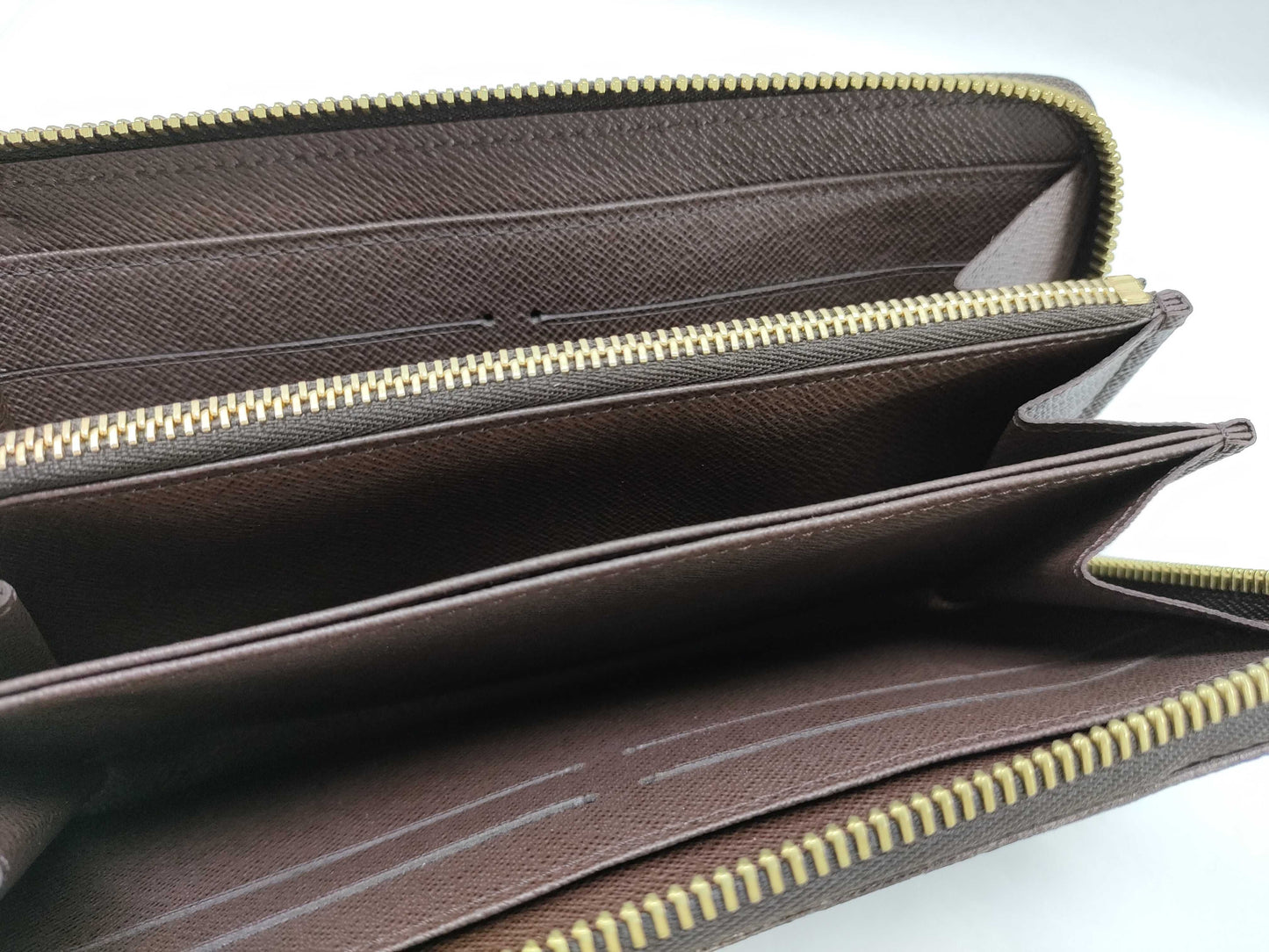 LOUIS VUITTON Damier Zippy Wallet N60015 CA3111 Wallet