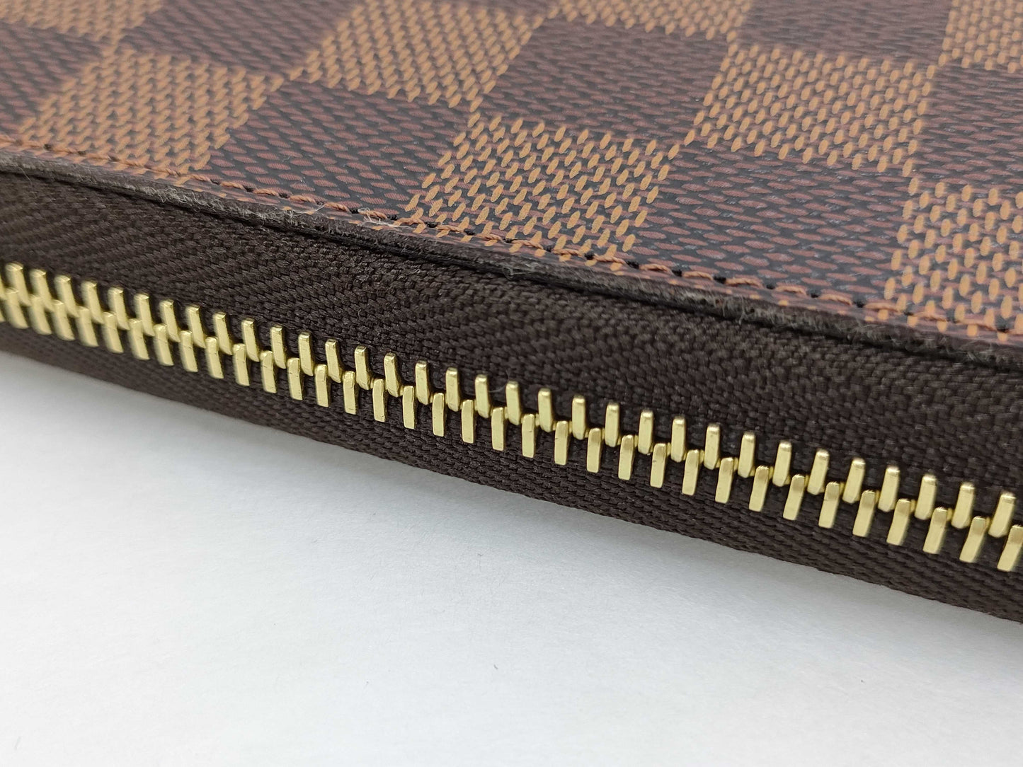 LOUIS VUITTON Damier Zippy Wallet N60015 CA3111 Wallet