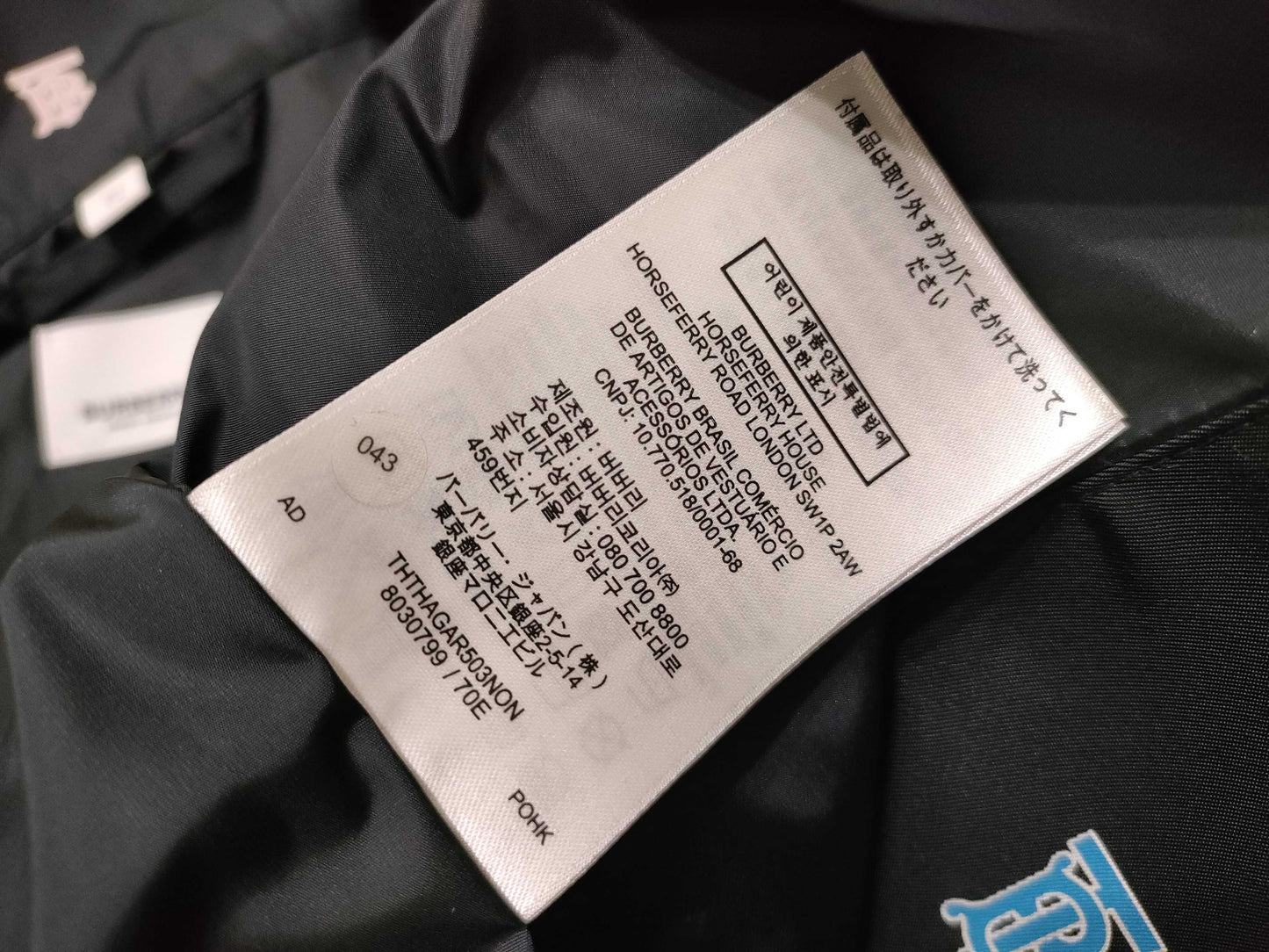 BURBERRY TB Monogram Hooded Parka Multi Jacket