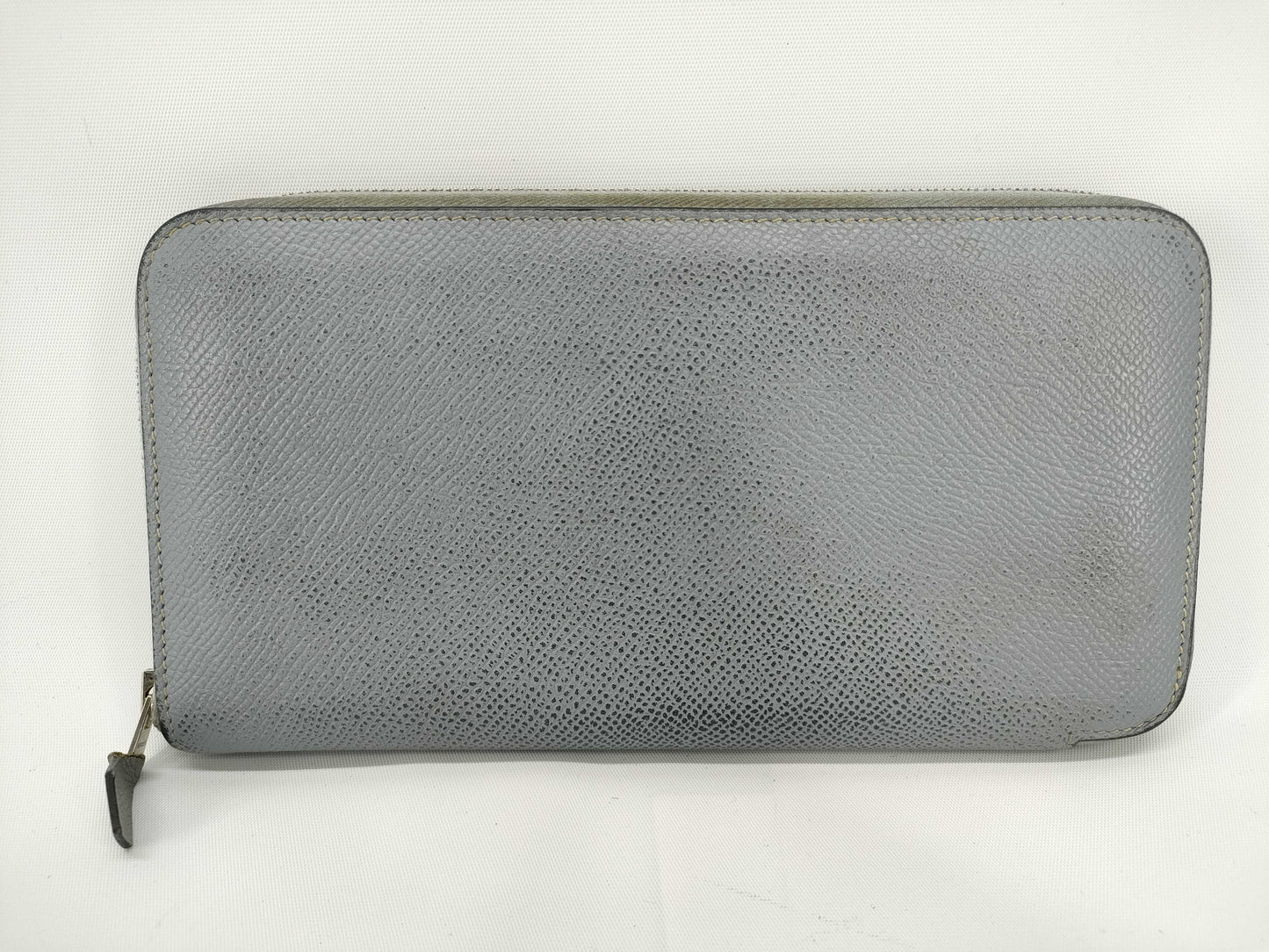 HERMES Azap Long Classic Epson Gray Wallet