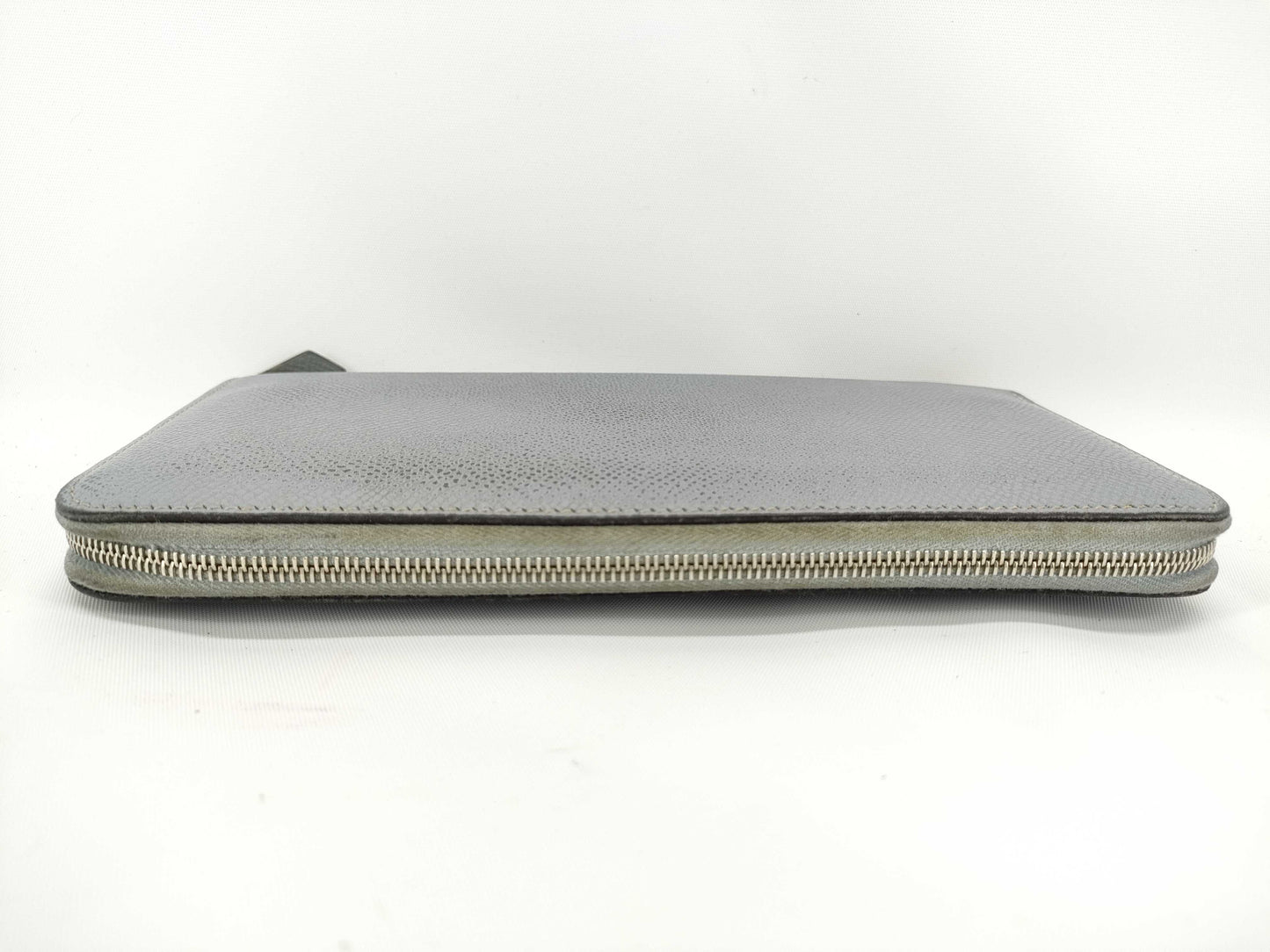 HERMES Azap Long Classic Epson Gray Wallet