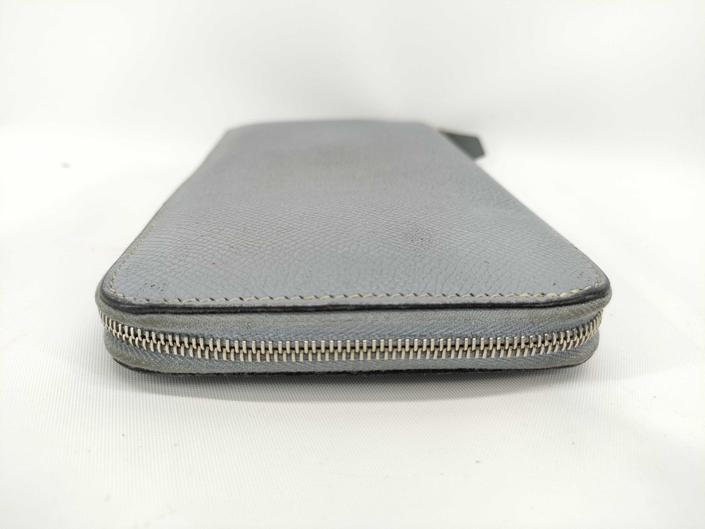 HERMES Azap Long Classic Epson Gray Wallet