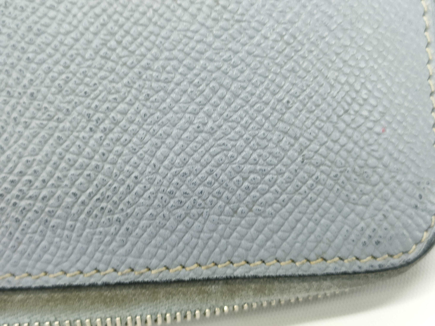 HERMES Azap Long Classic Epson Gray Wallet