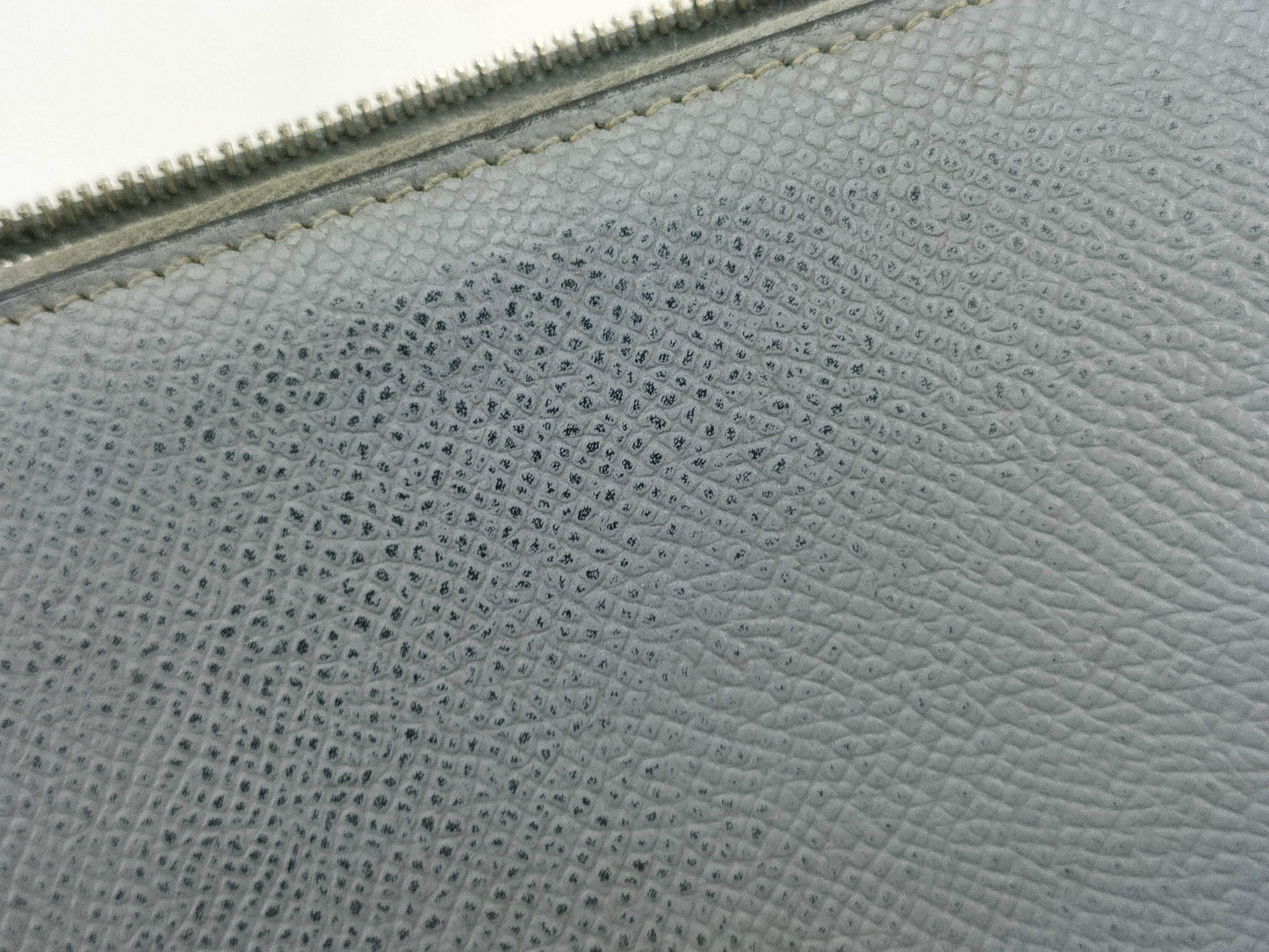 HERMES Azap Long Classic Epson Gray Wallet