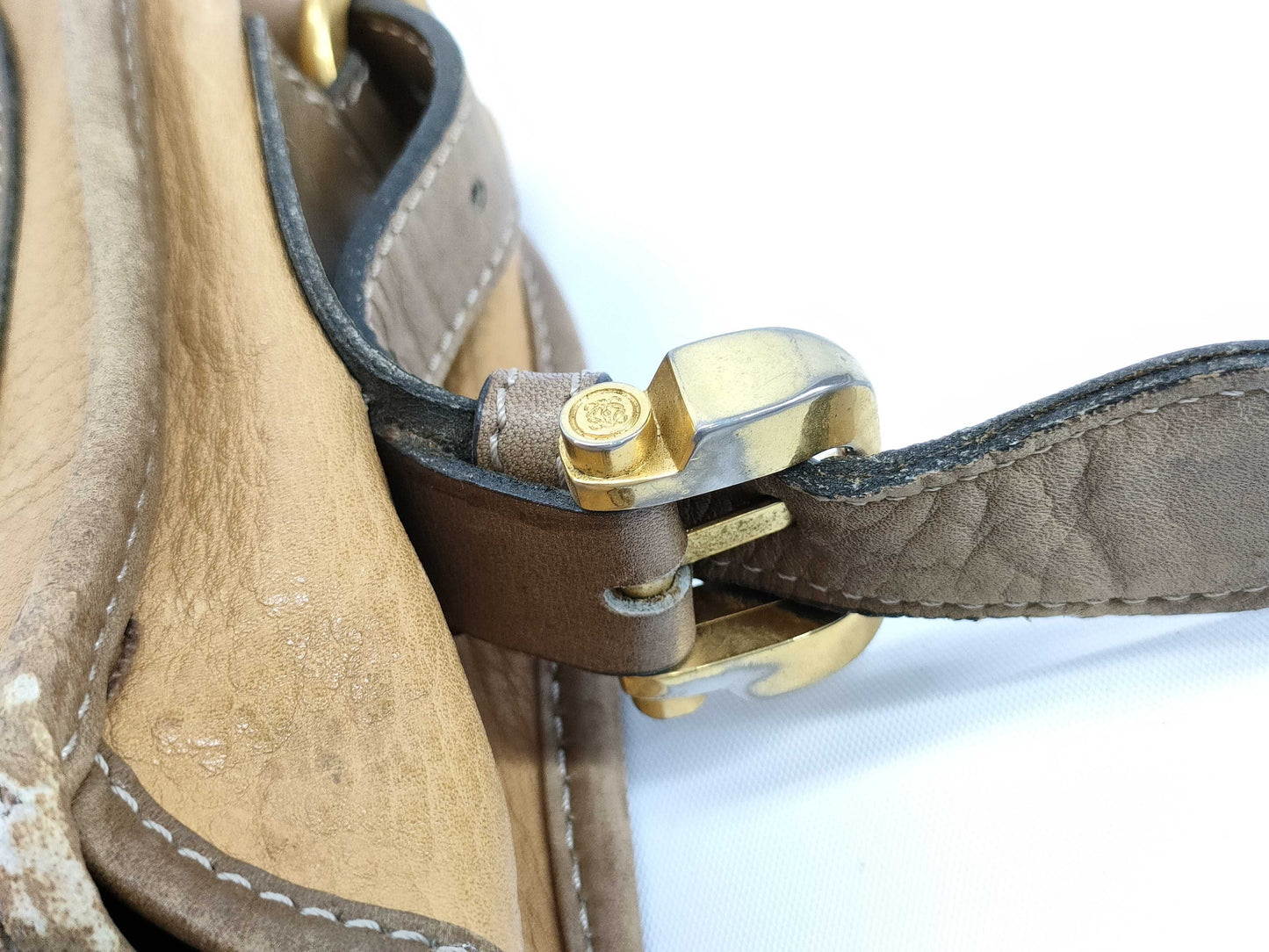 LOEWE Anagram/Vintage/Leather Shoulder Bag
