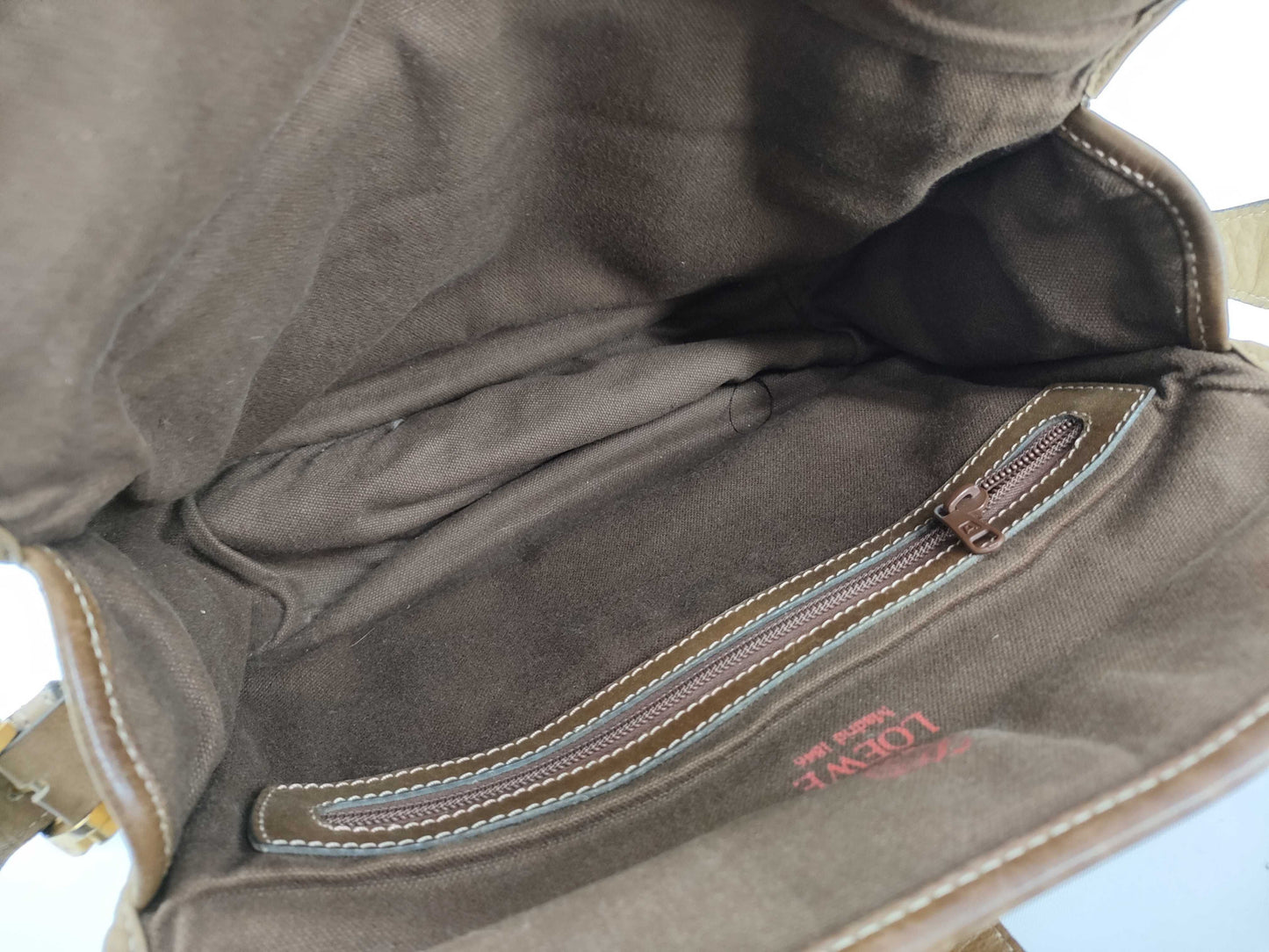 LOEWE Anagram/Vintage/Leather Shoulder Bag