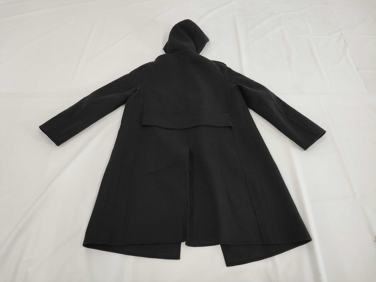 Dior Christian Dior 2018AW 850M14A1116 Hooded Coat, Double Breasted, Black, Size 36