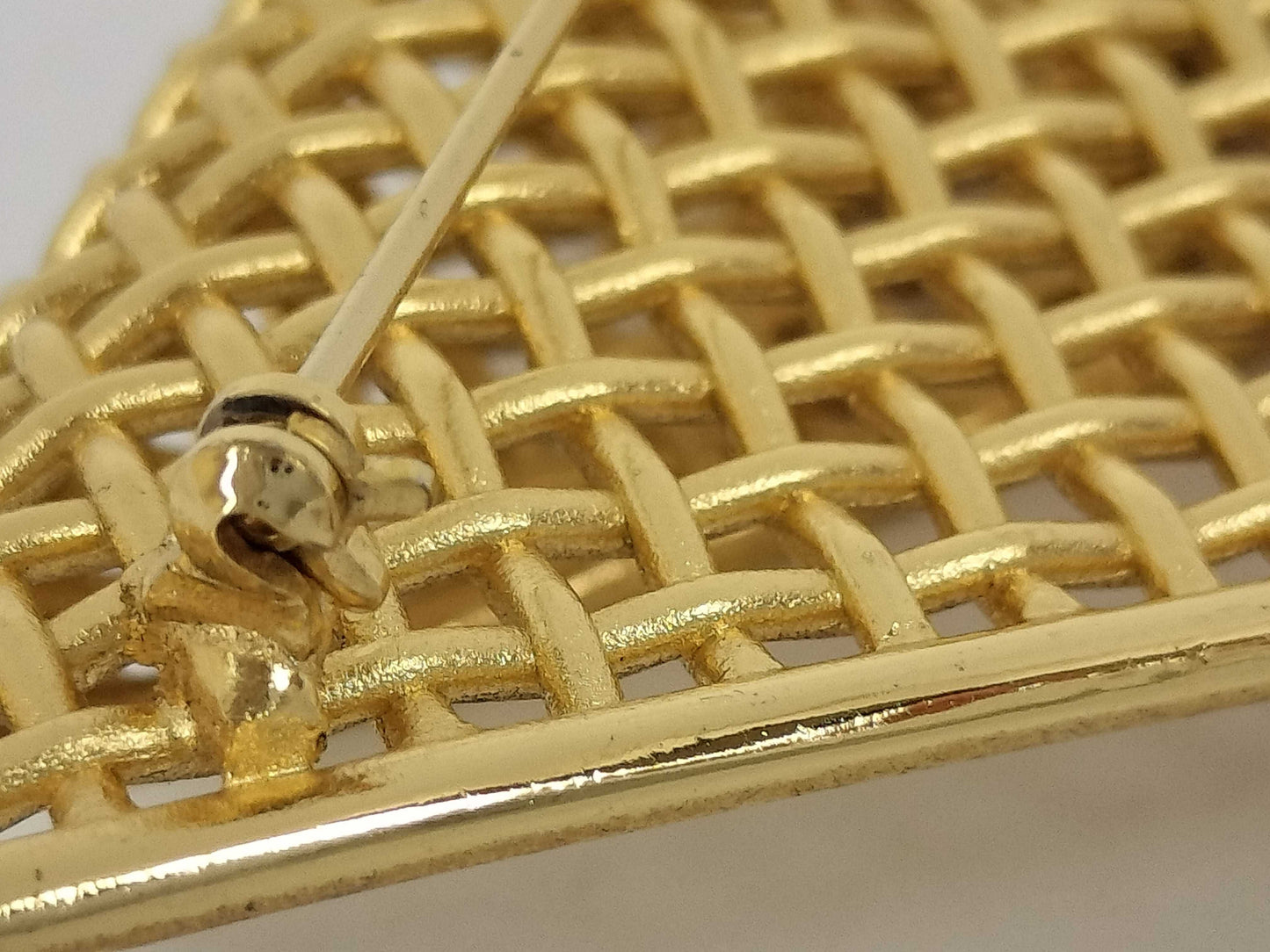 Dior Christian Dior Gold Rhinestone Brooch Jewelry Brooch