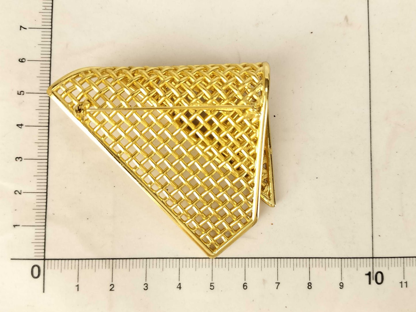 Dior Christian Dior Gold Rhinestone Brooch Jewelry Brooch