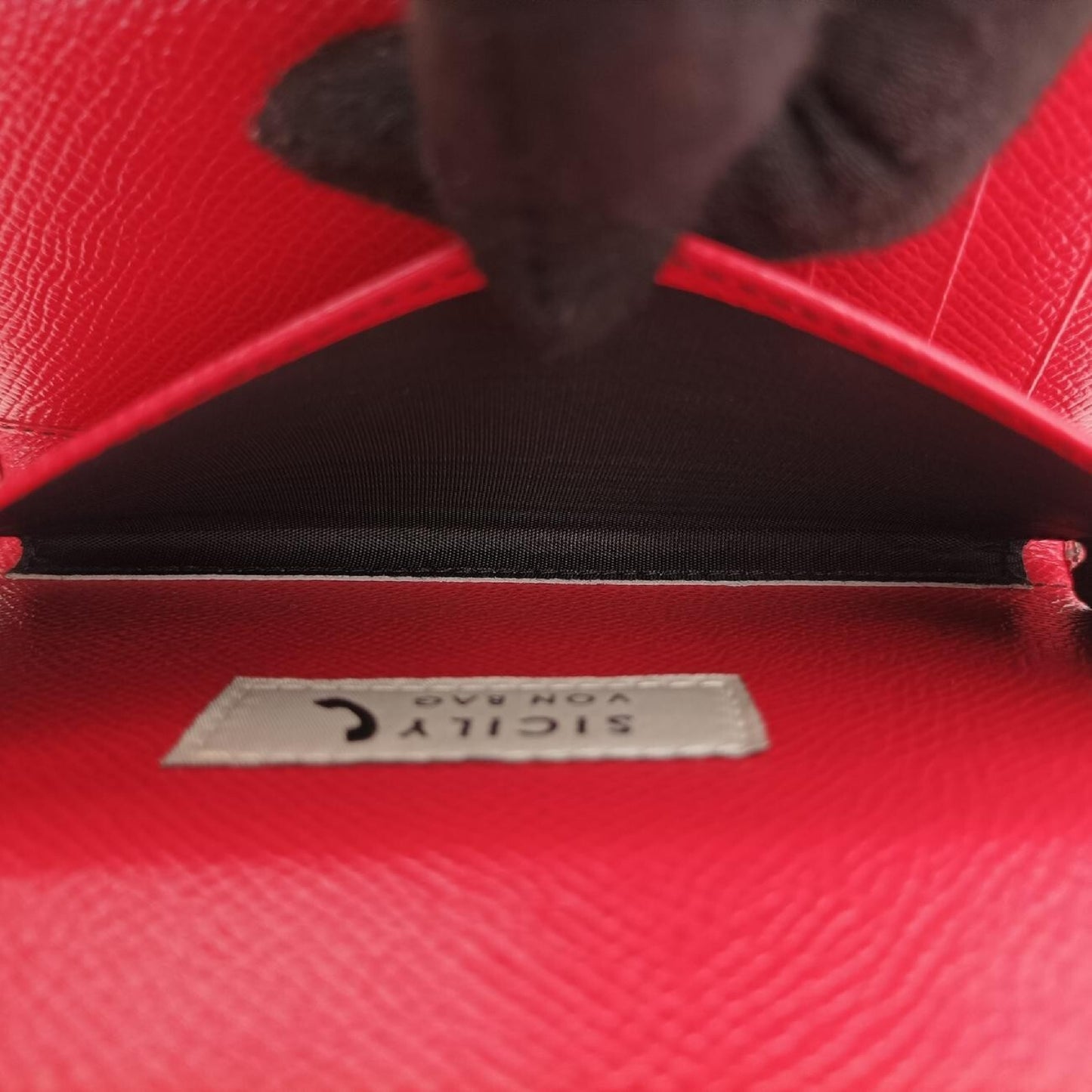 D&G Lace Wallet Mini Red x Black Shoulder Bag