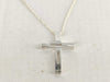 GUCCI GG Cross Silver Necklace