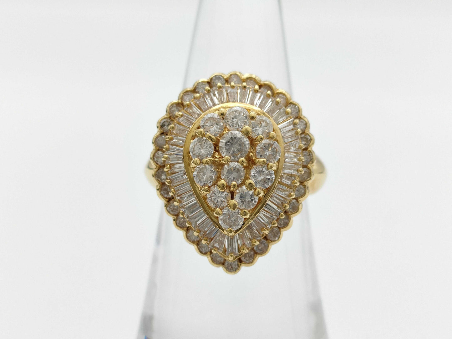 D2.02ct K18 8.9g Ring