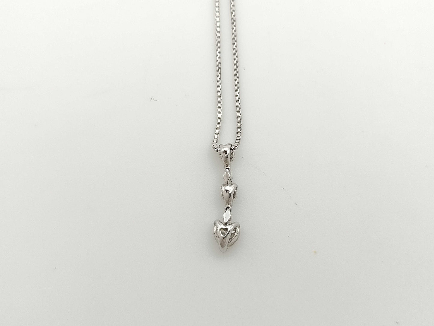 Trilogy D0.25ct K18WG 2.9g Necklace
